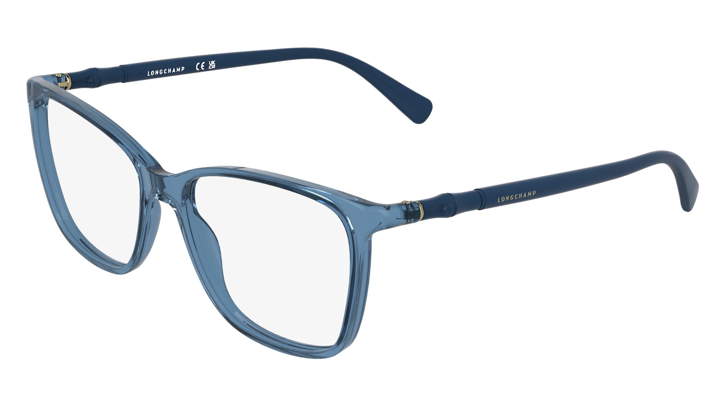 Longchamp RX Translucent Blue Rectangular Optical Glasses Amazon.com: Longchamp Eyeglasses LO 2647 429 Petrol/Brick  main image 2