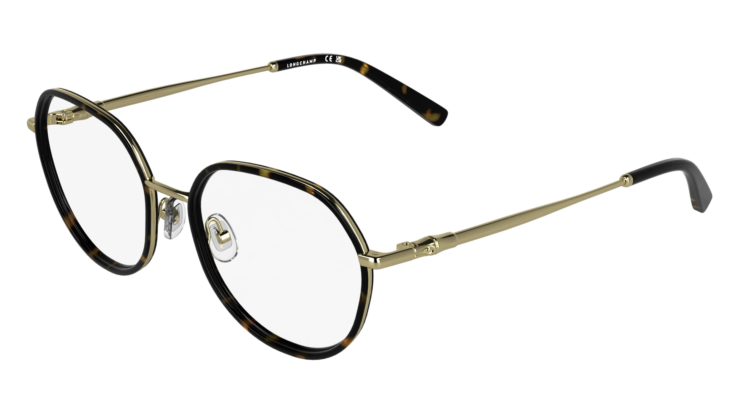 LONGCHAMP METAL GOLD WIRE ROUND METAL EYE GLASSES Sunglasses Honey - Metal | Longchamp US main image 2