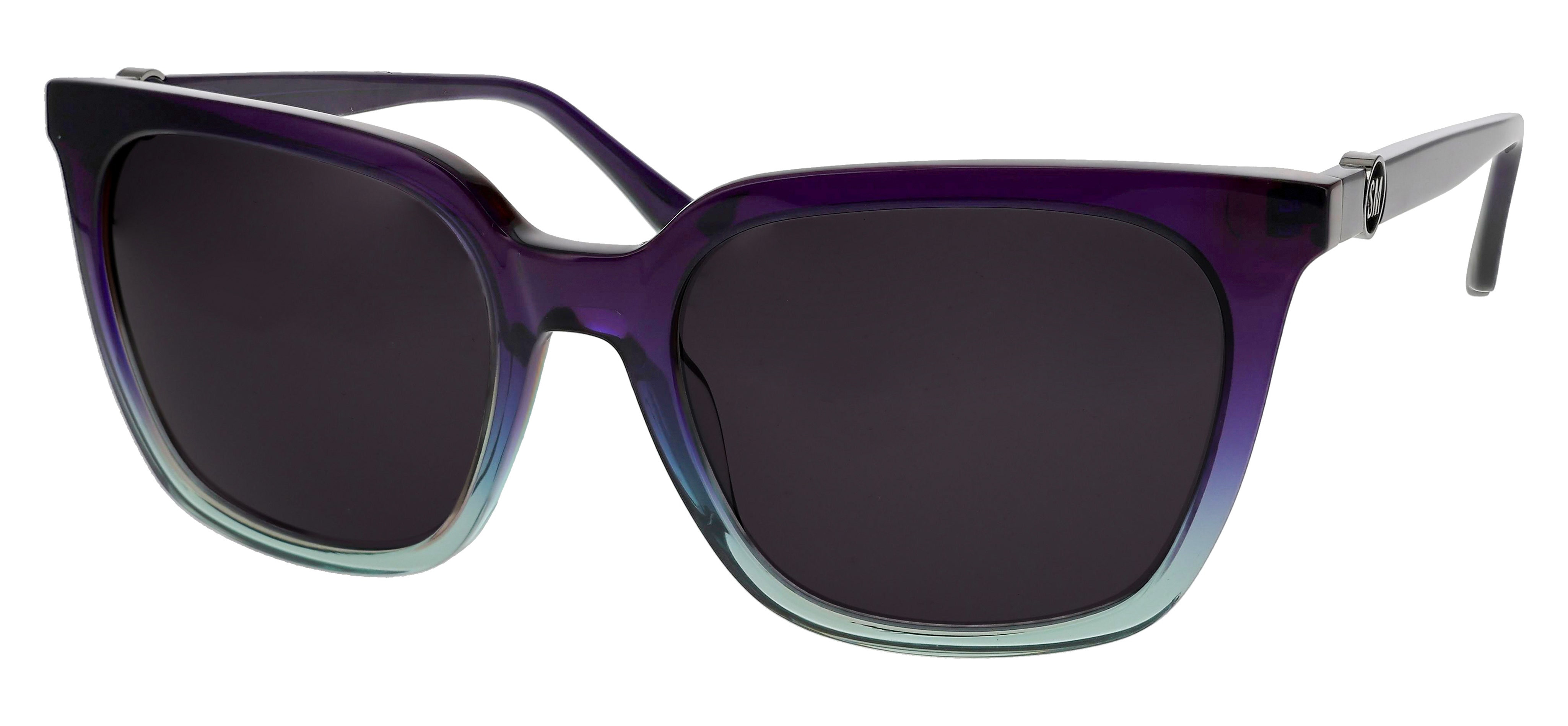 Steven Madden Big oversized frame Ski Sunglasses purple lavender shield … Purple with Purple Mirror Zunnies - Wrap-Around Shield  main image 3