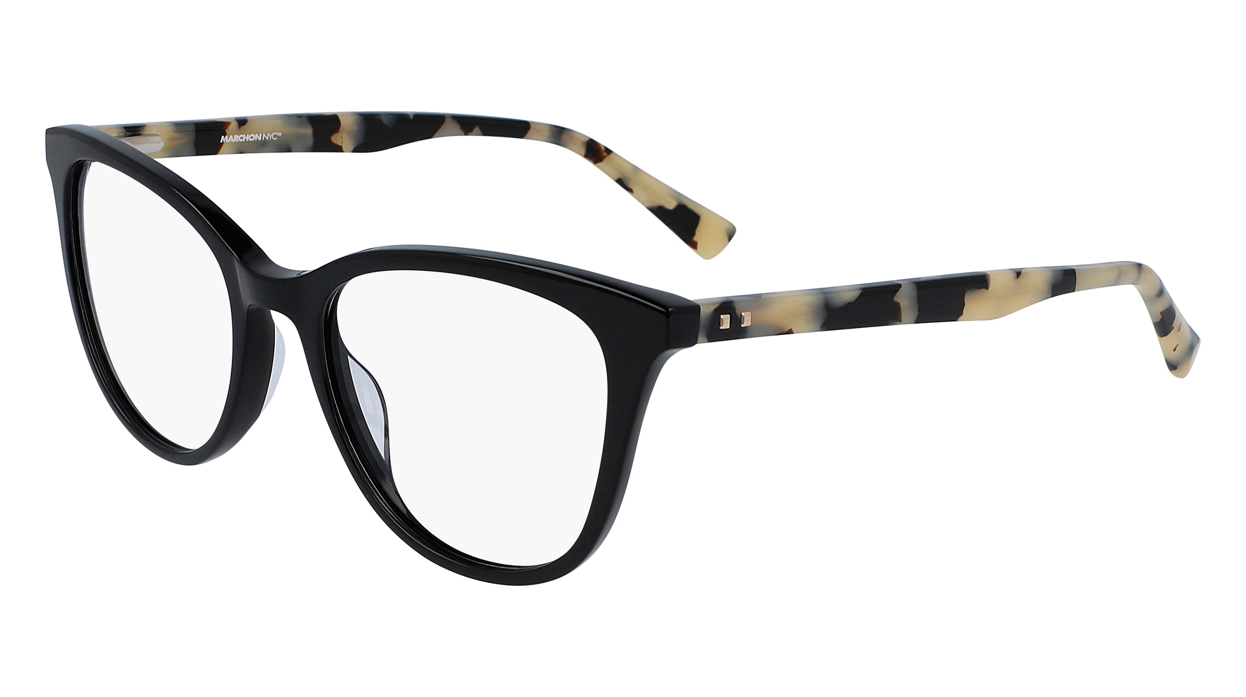 NEW MARCHON M- 5801 001 Black Eyeglasses 53mm with Case Pink M-5801 Eyeglasses | Clarkson Eyecare main image 3