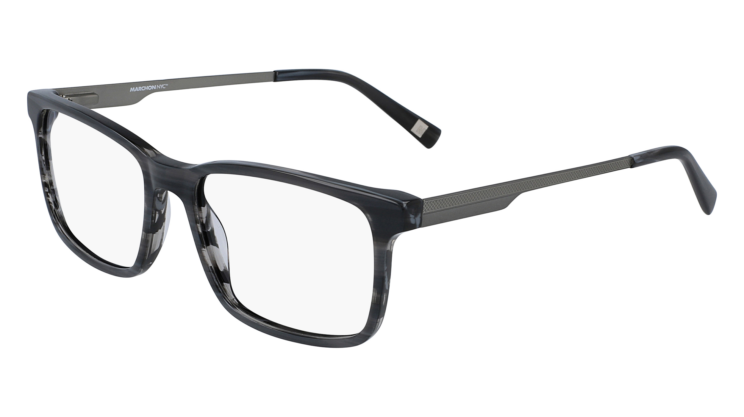 Marchon Nyc M-3005 035 Grey Horn Authentic Eyeglasses 54-18-140 Marchon M-5505 Eyeglasses | FramesDirect.com main image 2