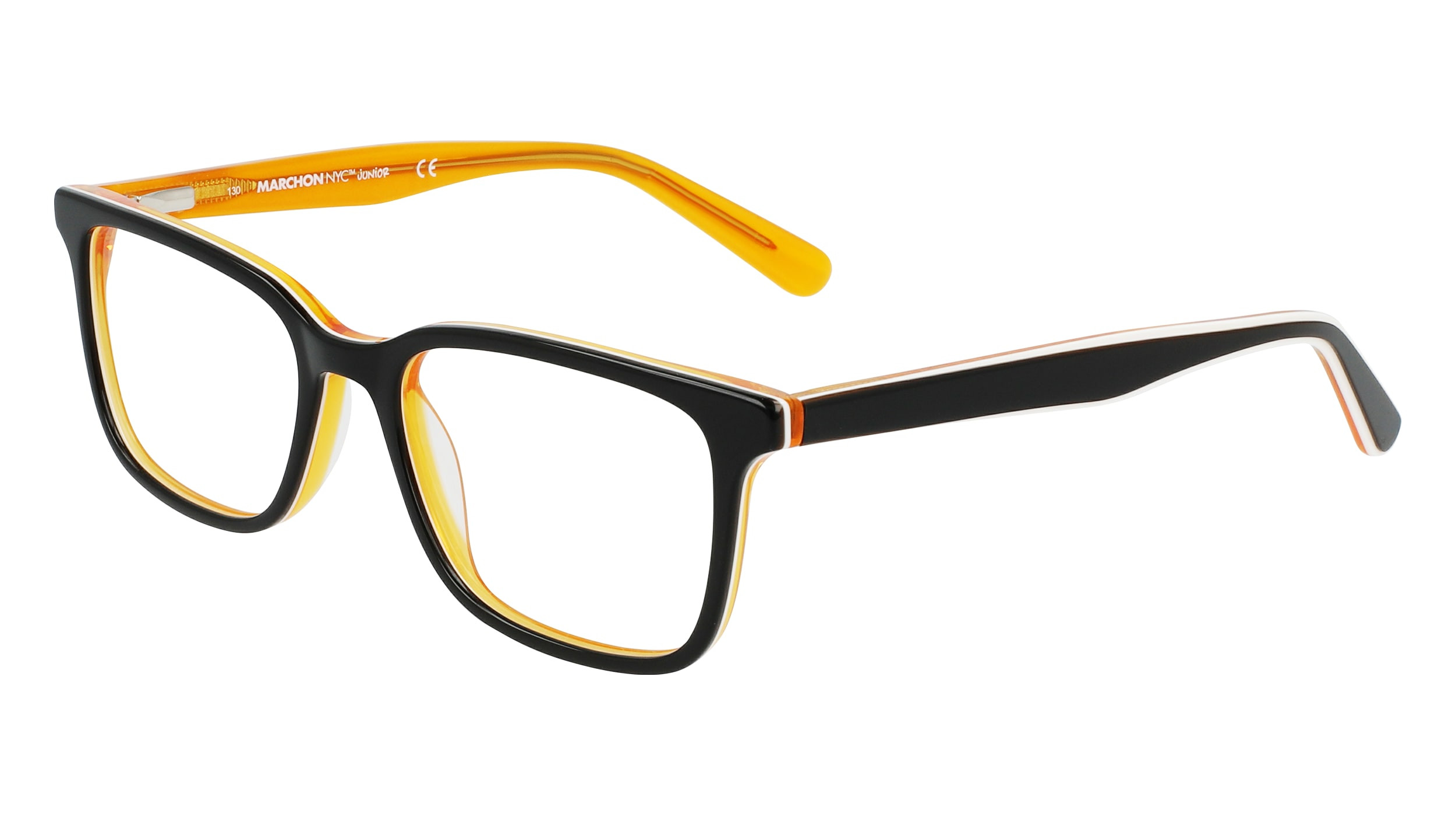 NEW KIDS MARCHON JR M-6501 002 Matte Black Eyeglasses 48mm with Case Marchon NYC M CARLTON 2 Eyeglasses main image 2