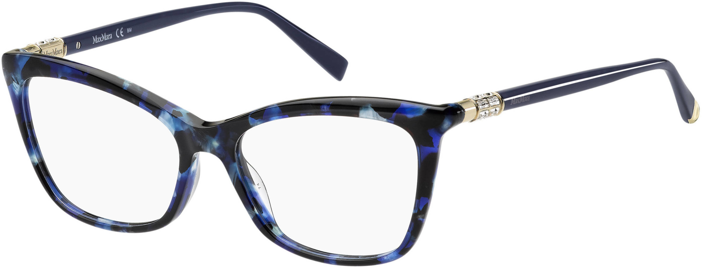 Max Mara Blue Plastic Glasses Women\'s (Frames) Max Mara Blue Plastic Oversized Sunglasses main image 3