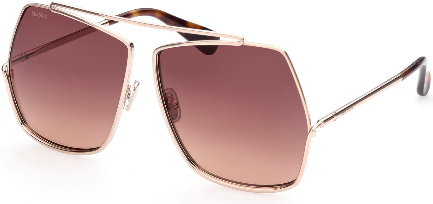 Max Mara Elsa MM0006 32N Sunglasses Dark Ruthenium Grey Geometric Oversized $_57.PNG?set_id=880000500F main image 3