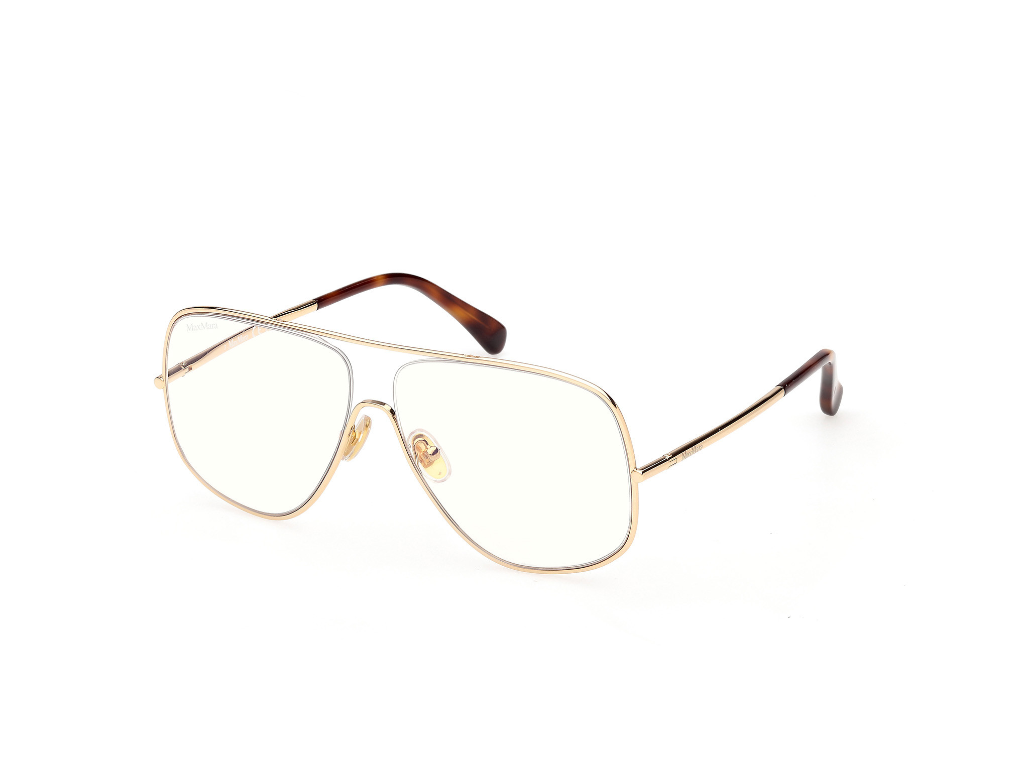 NWOT MaxMara MM5001-H Gold Round oversized Wireframe Optical Eyeglasses MaxMara MM5186 Eyeglasses | Select Eyewear main image 4