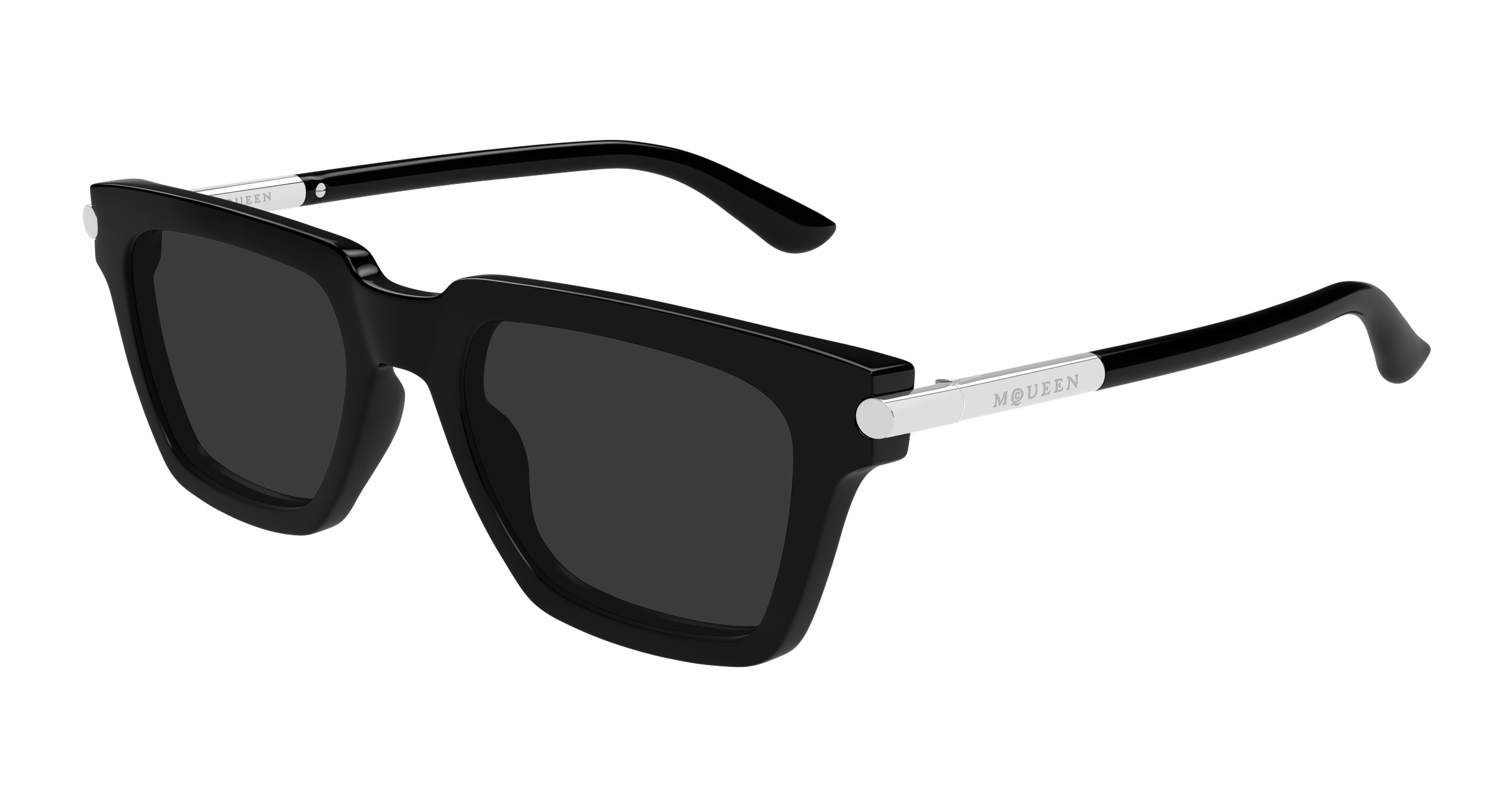 Alexander McQueen AMQ 4194/S 807JJ 56?16 140 Crocodile Textured Sunglasses Alexander McQueen® AM0419S Rectangle Sunglasses EuroOptica™ main image 4