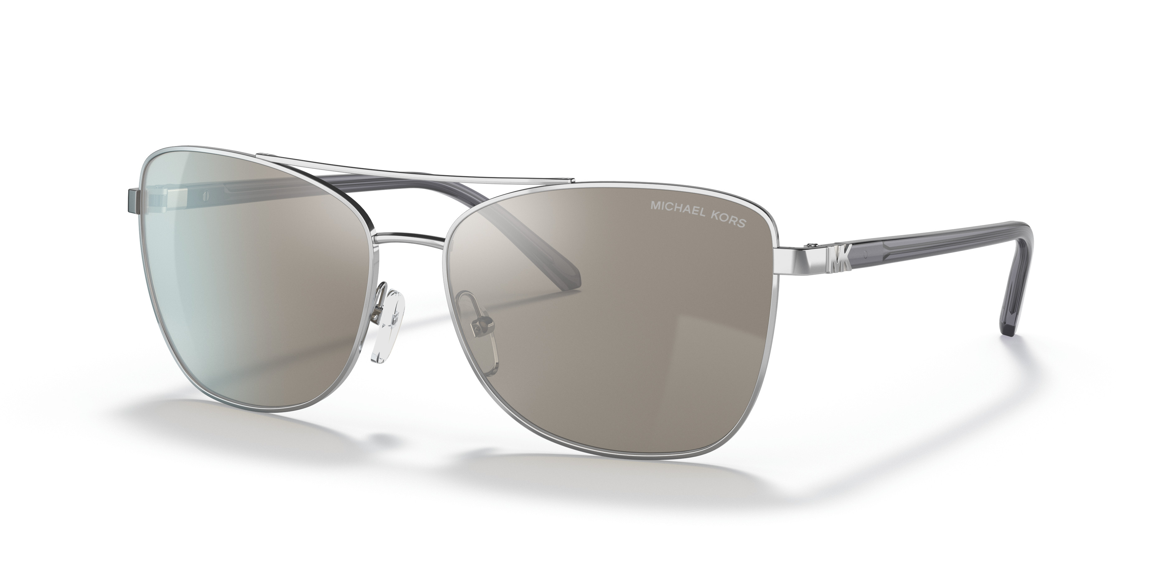 Michael Kors MK1096 Stratton Pink  Mirror Lenses Sunglasses Rose Gold Frames Michael Kors 0MK1096 110814 Stratton Square Full Rim Rose  main image 3
