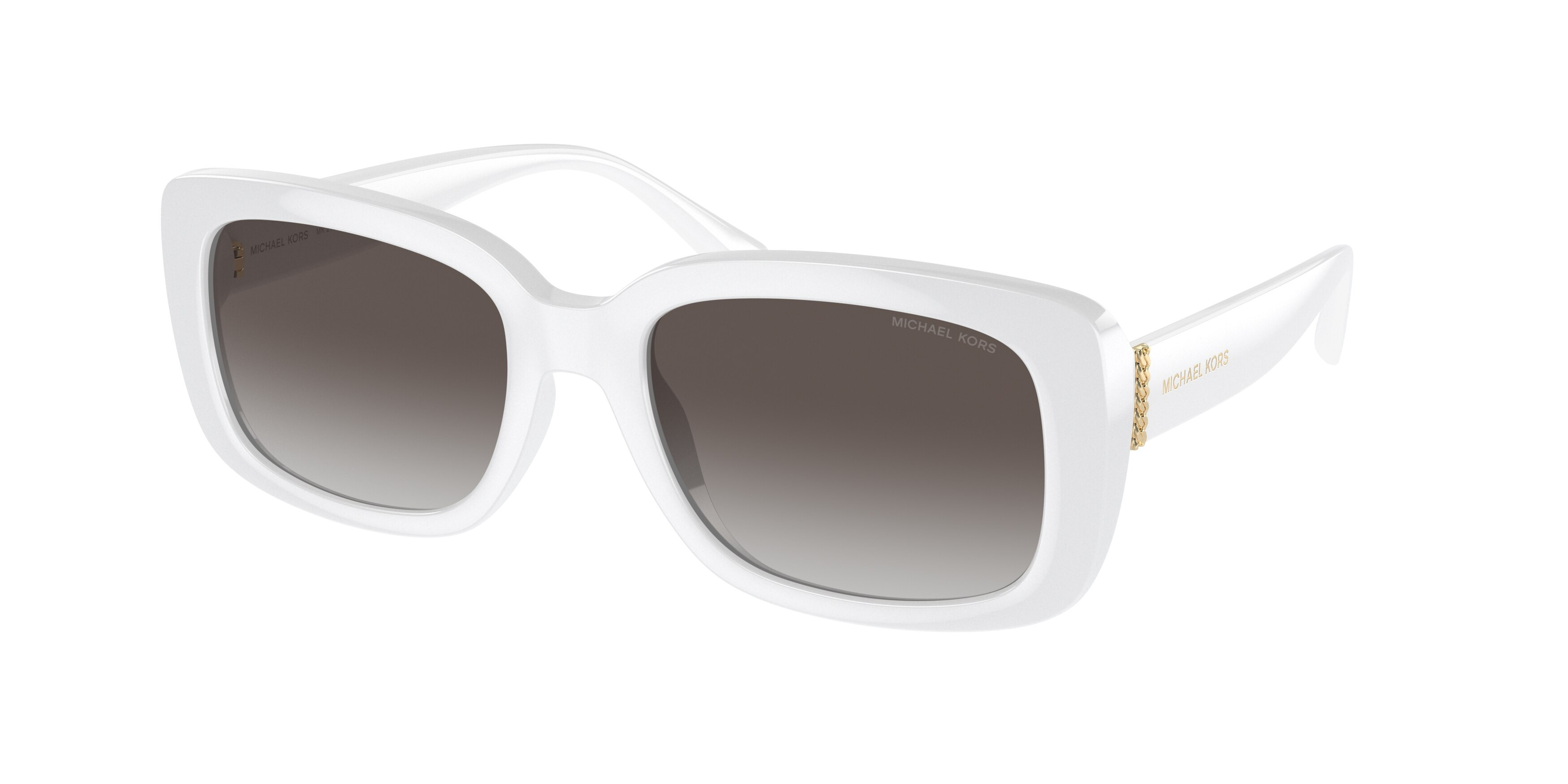 Michael Kors White Frame Black Gradient Lens Women\'s Sunglasses Michael Kors MK1120 Salt Lake City Sunglasses | LensCrafters main image 3