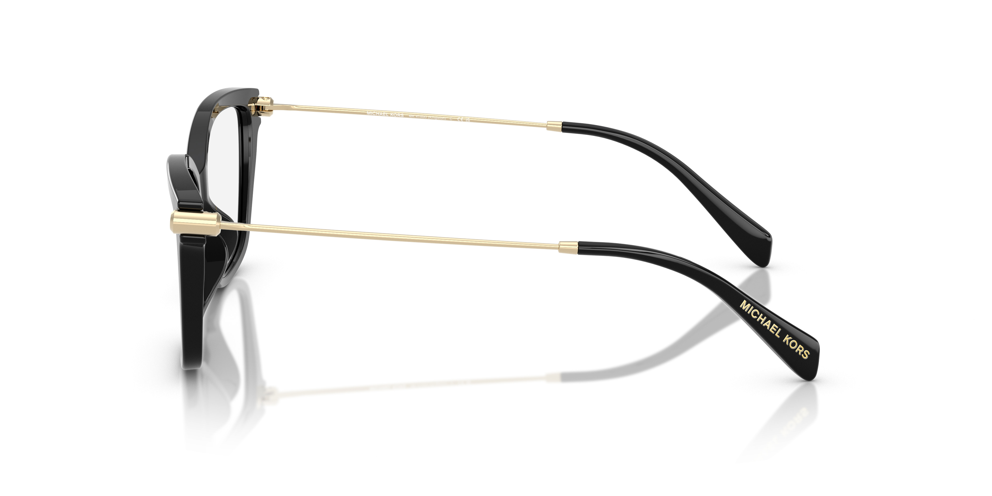 ?Michael Kors • Unisex Black and Gold Frame Prescription Eye Glasses Michael Kors Eyeglasses Telluride MK4060U 3332 Black/Gold 54  main image 3