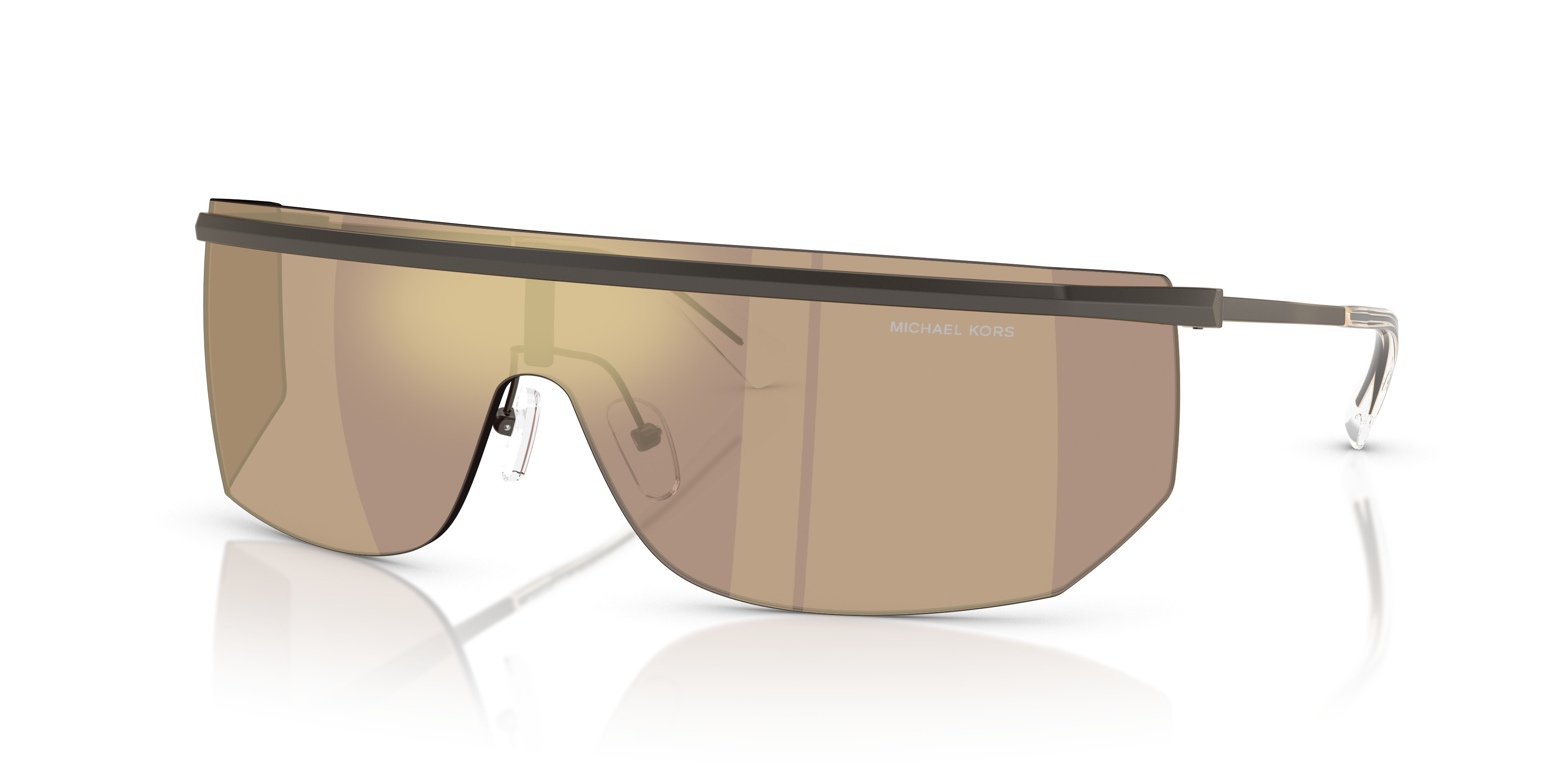 Michael Kors Beige Frame Sunglasses with Brown Lenses 0MK1175 Michael Kors Sunglasses 19053C Beige Gold - eye-oo.com main image 3