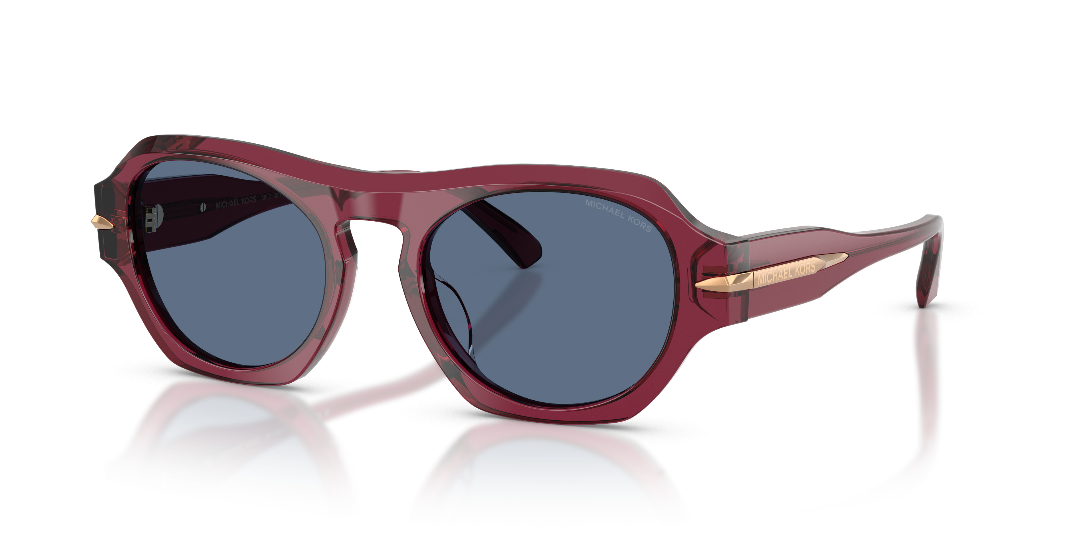 Michael Kors Black and Red Gradient Sunglasses LADIES MICHAEL KORS M2902S 57[]15 CHERRY RED GRADIENT ROSE  main image 2
