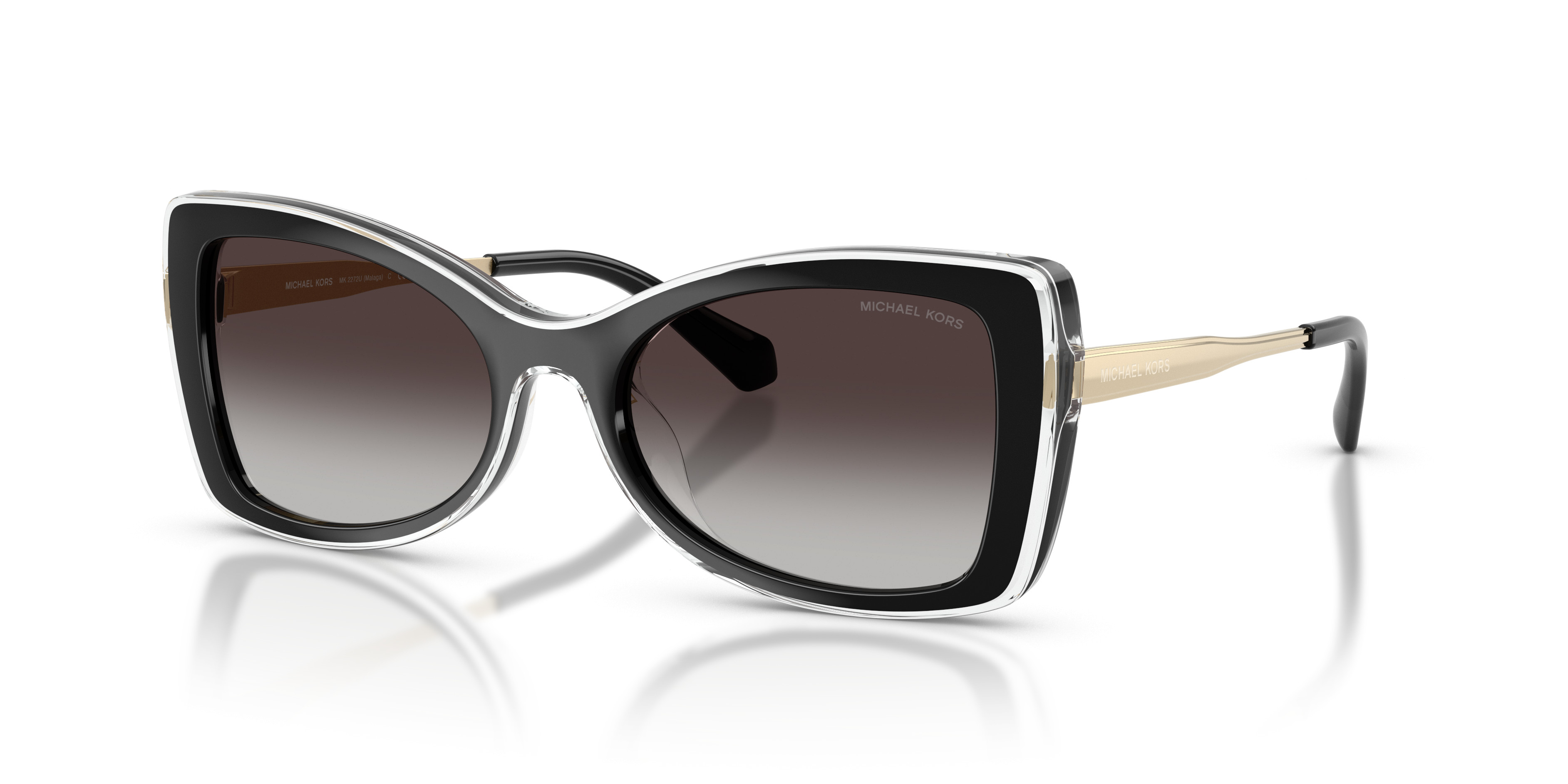 Michael Kors Silver Frame Sunglasses with Black Lenses Michael Kors Quebec MK1150 sunglasses for women in Grey  main image 2