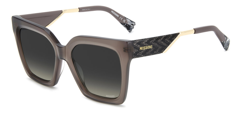 Missoni Sunglasses MIS0007/S Brown Zig Zag Motif Brown Gold Lens Missoni Sunglasses Square sunglasses with brown shaded  main image 3