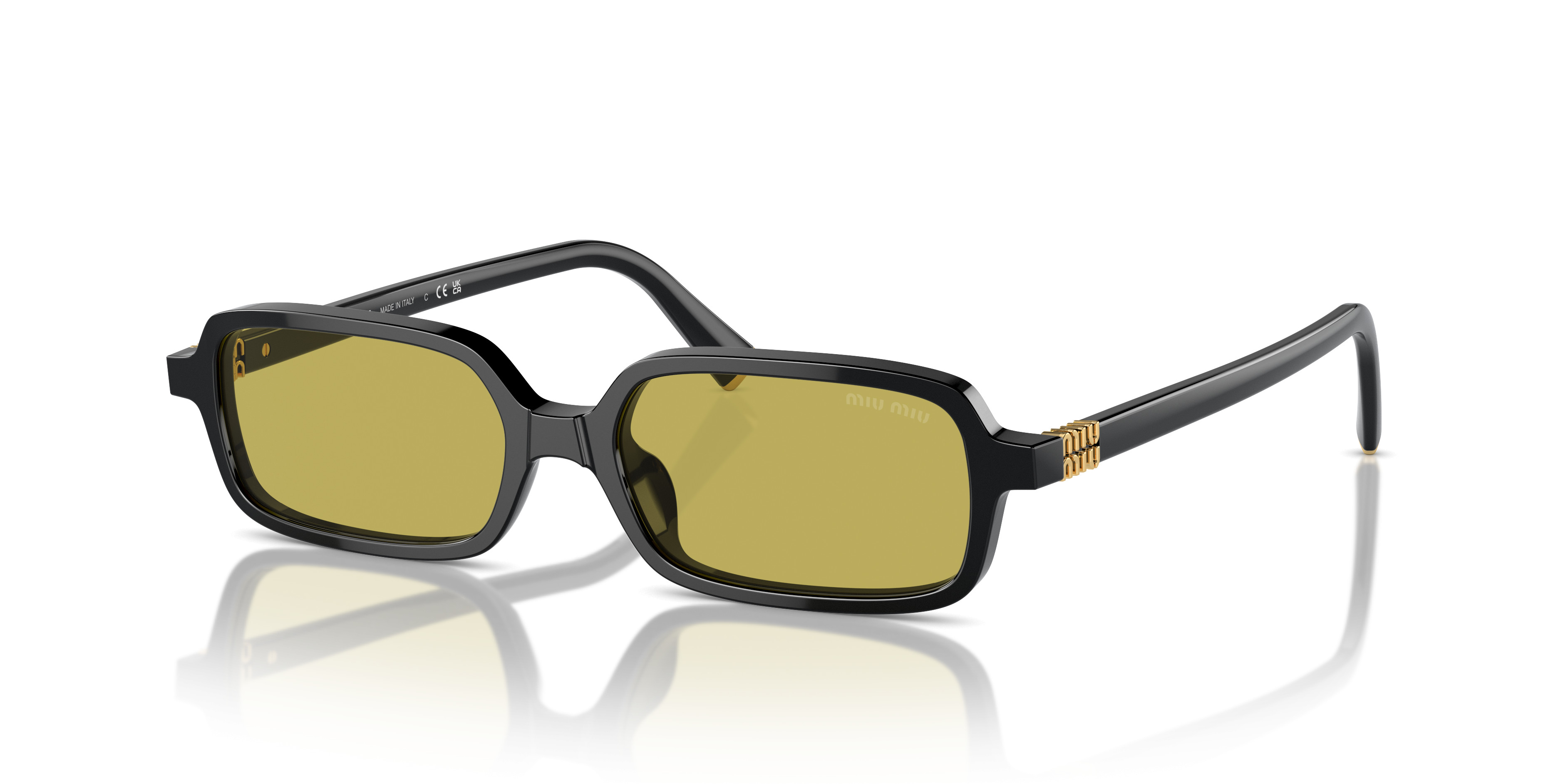 miu miu イエロー Vネック タンクトップ MU 11ZS Sunglasses - Miu Miu by Prada Authorized Retailer
