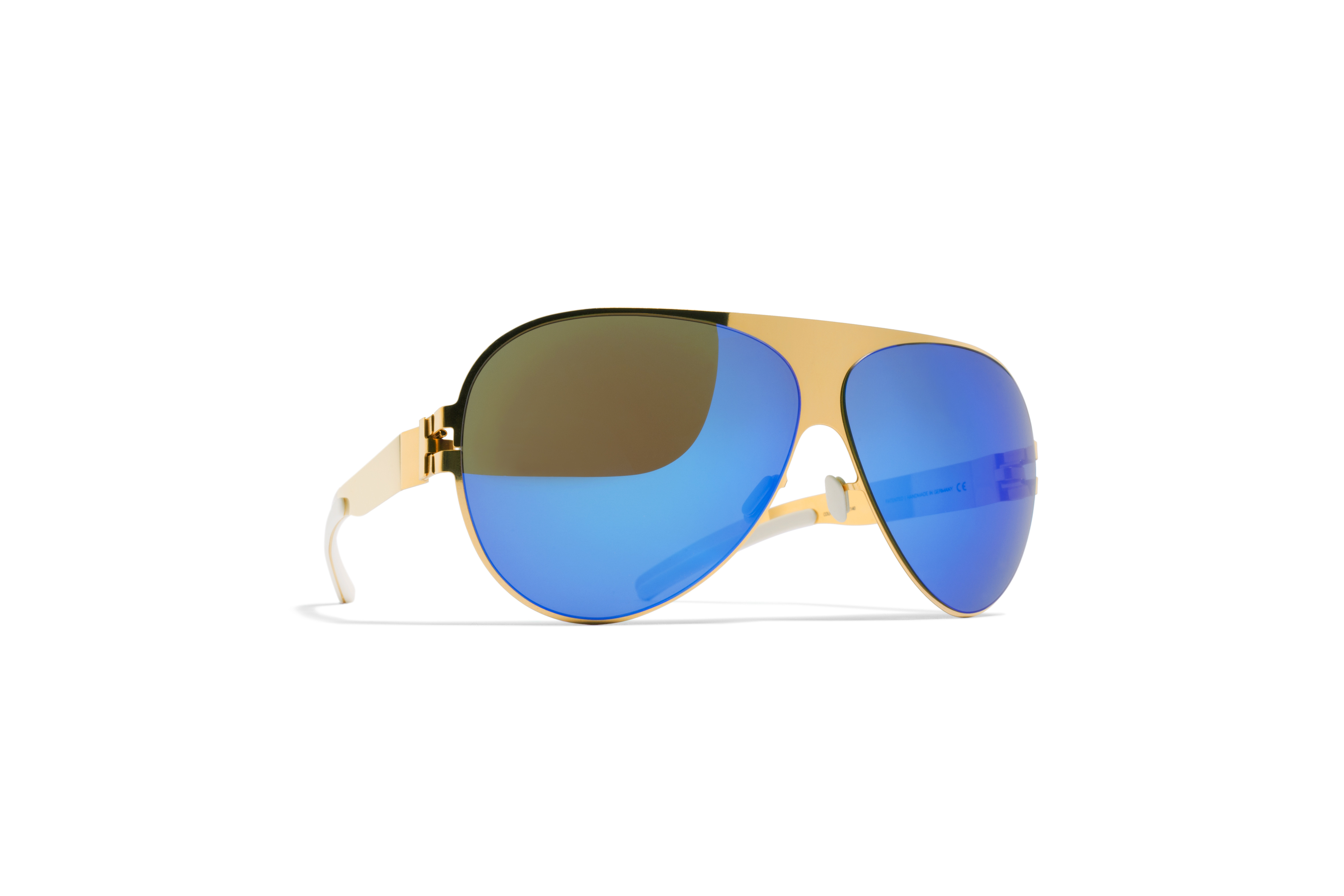 MYKITA Franz limited edition 24k Gold sunglasses MYKITA, mirrored sunglasses coated in 24-karat gold  main image 2