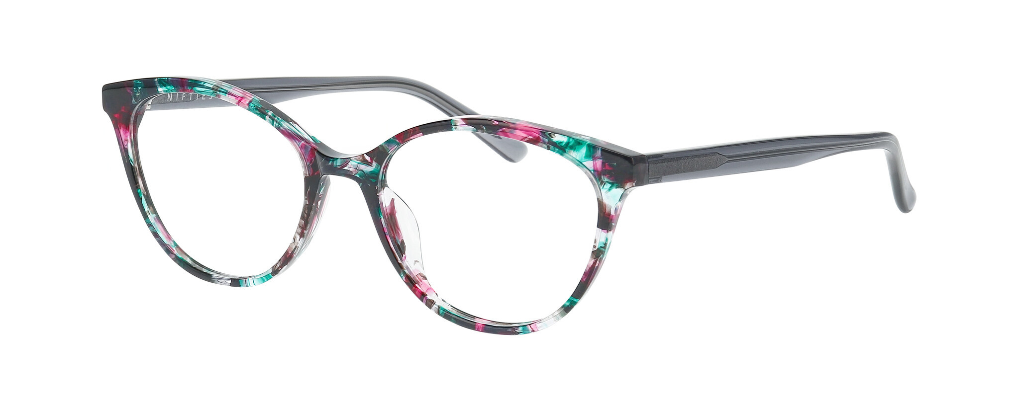 Nifties NI9415 Eyeglasses Black Marble Cat Eye Frames 46-16-135 col.6032 NIFTIES EYEWEAR main image 2