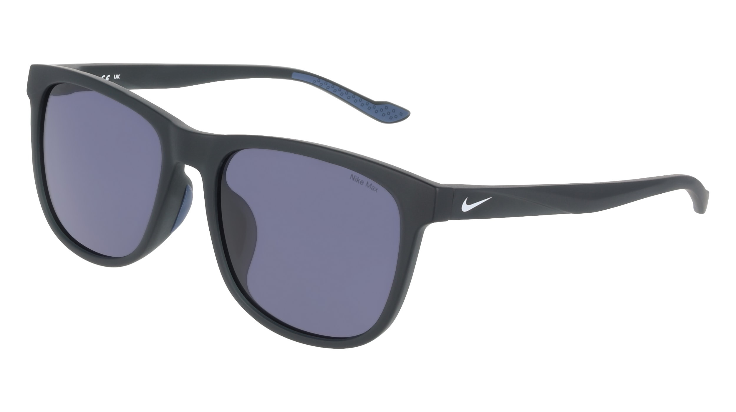 NWT Nike ENDURE-M-MI-CW4650-410 Transparent Matte Square 59mm Sunglasses NIKE ZONE Matte Navy Blue Frame CLEAR Lens Sunglass DZ7356  main image 3