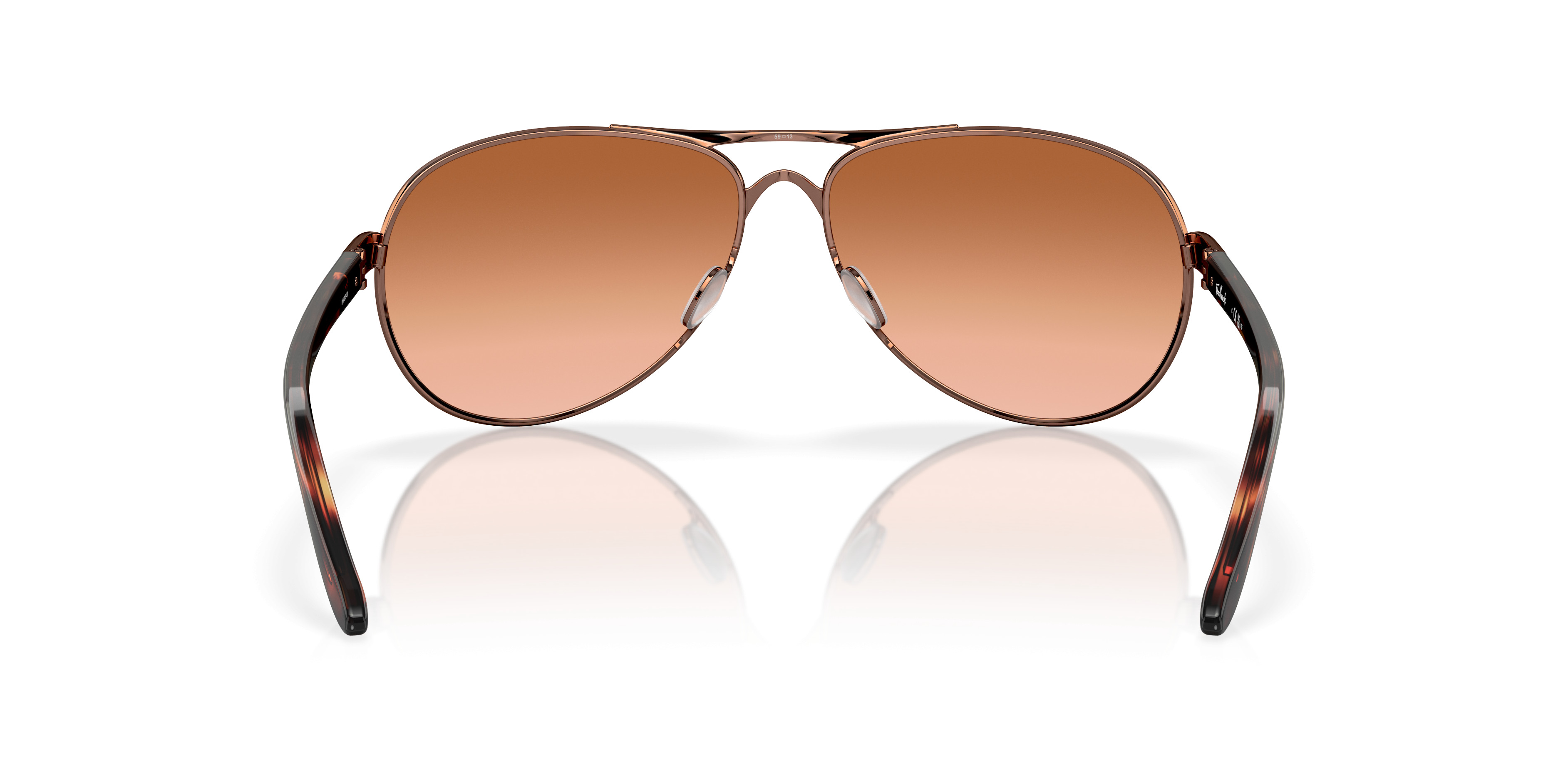 Oakley Feedback OO4079-11 Sunglasses Womens Polished Gold w/ Brown Lens Full Rim Oakley 0OO4079 Sunglasses in Gold | Target Optical main image 4