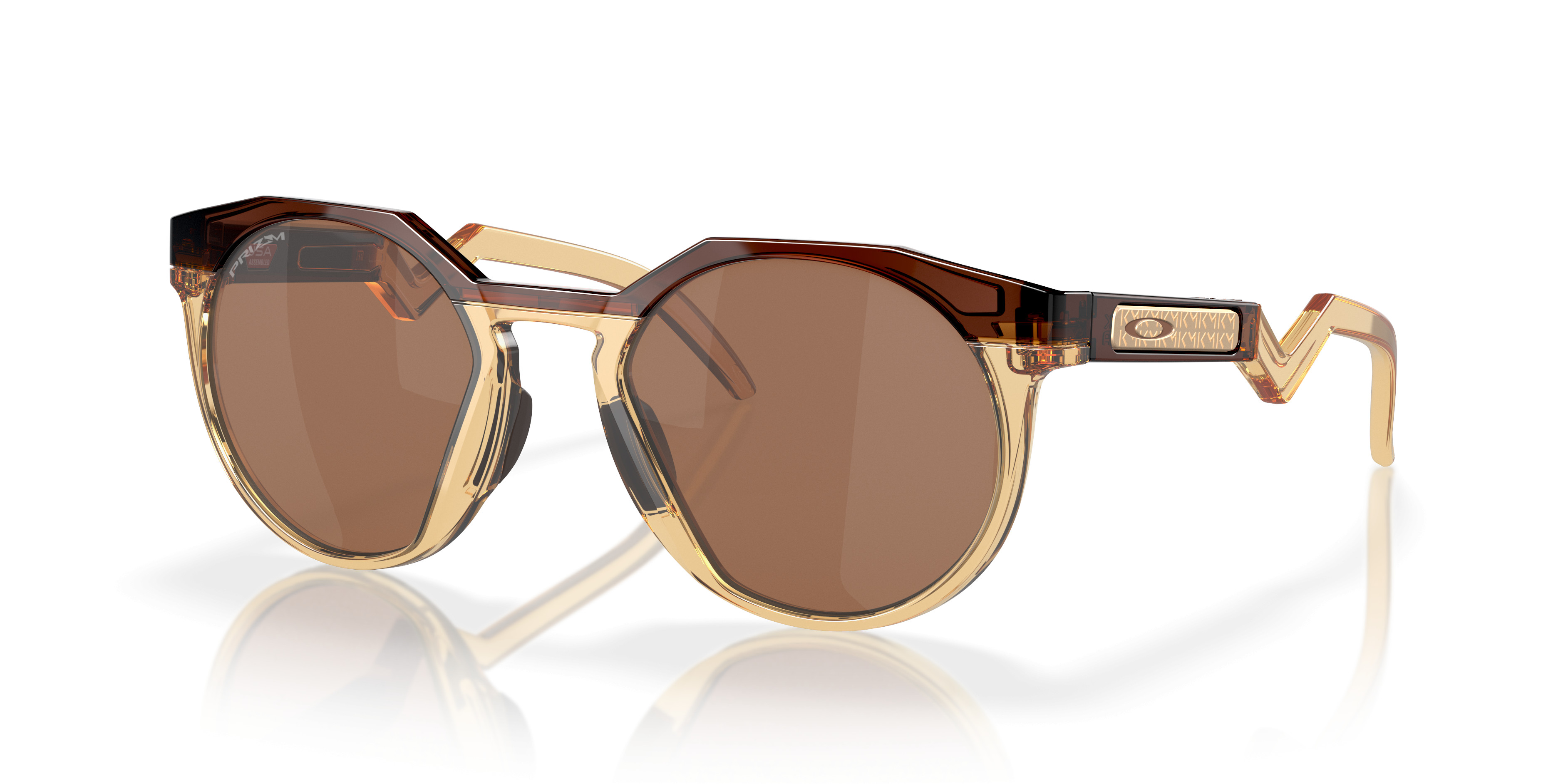 Oakley Gold Frame Sunglasses with Brown Lenses and Black Temples Oakley Gold Oval Sunglasses for Men for sale | eBay main image 2