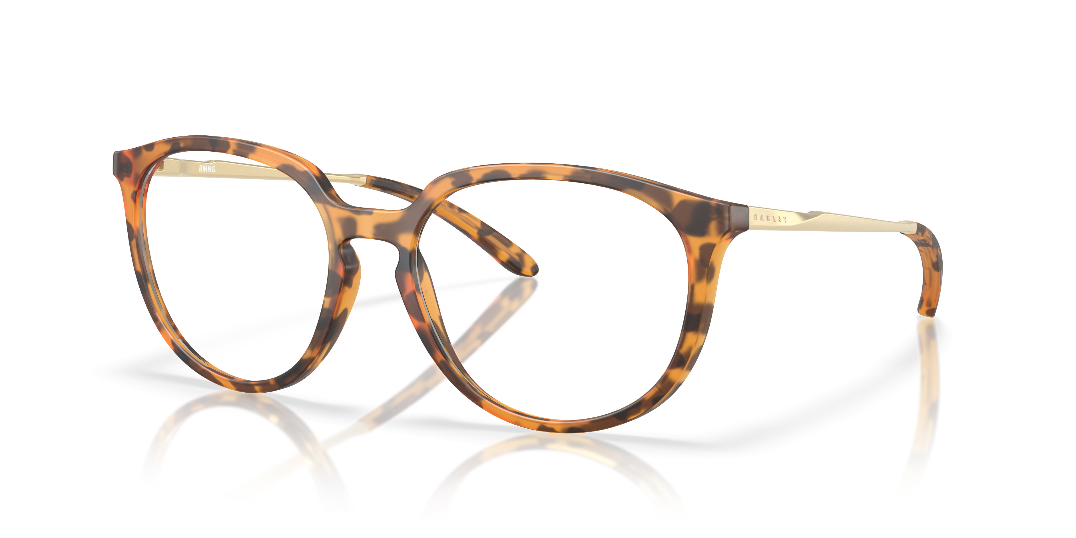 Oakley OX8150 BMNG Oakley Women\'s Brown Tortoiseshell Round Eyeglass Frames Oakley Bmng OX8150 815002 Satin Brown Tortoise Eyeglasses  main image 3