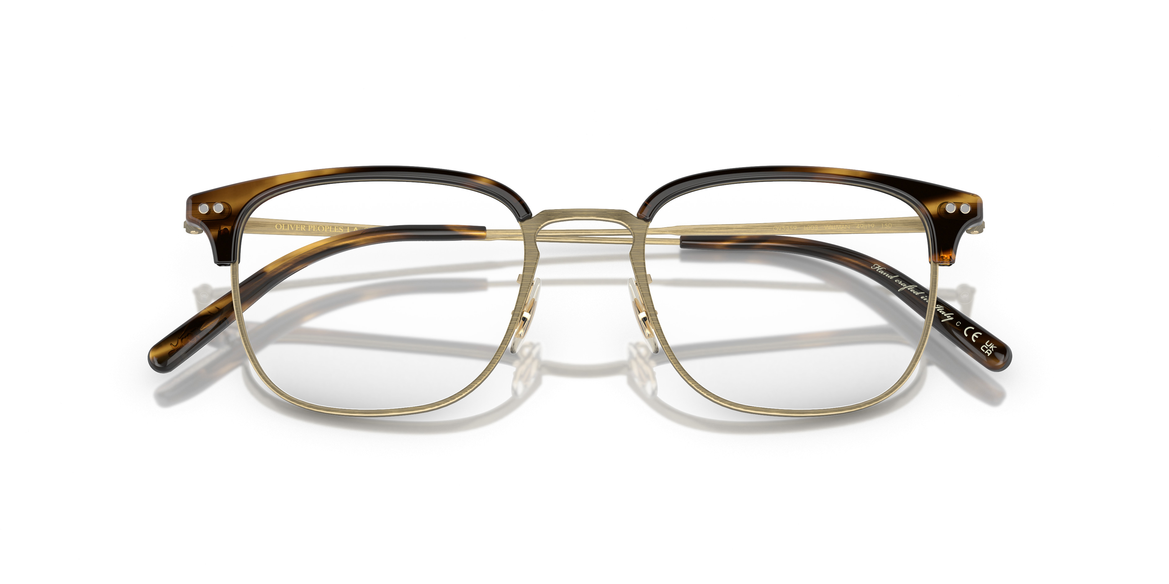 OV208 新品 OLIVER PEOPLES WILLMAN メガネフレーム Oliver Peoples Willman with Semi-Matte Black-Olive Tortoise