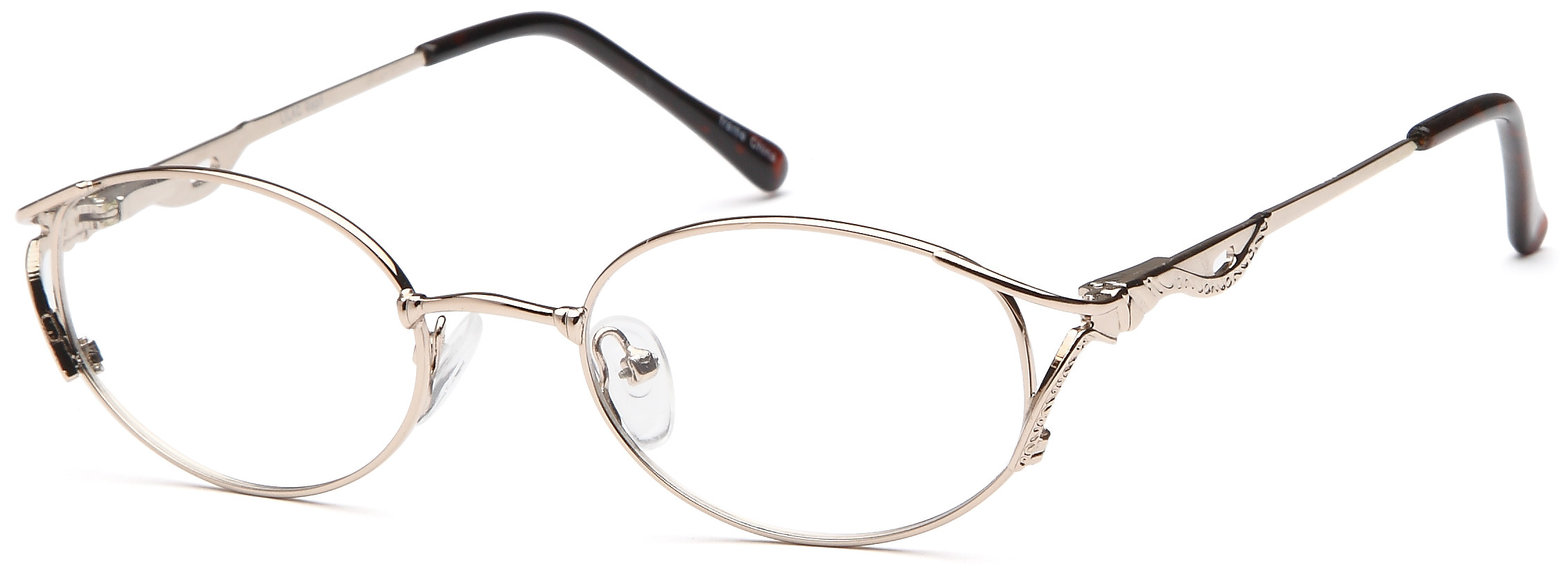 PRIMARY PK155-LILAC/PINK-46 Eyeglasses Eye Glasses Lilac/Pink Lilac/Pink Authent Layla Cat Eye Crystal Light Pink Glasses for Women  main image 2