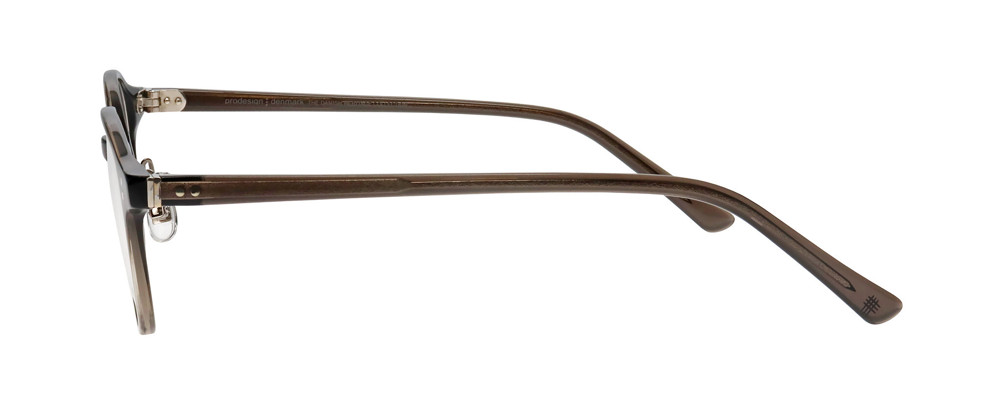 Prodesign Denmark Eyeglasses Frames 4629 White Gray Black Clear‎ 49-17-135 ProDesign Denmark DASH 1 Eyeglasses | Select Eyewear main image 3