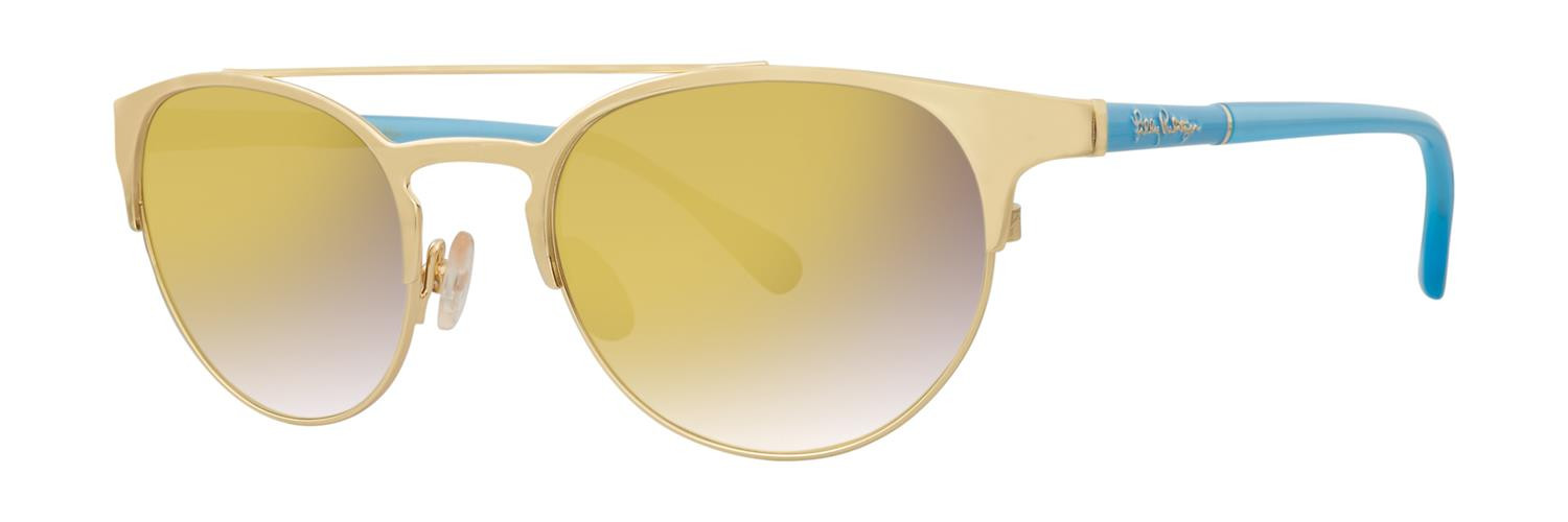 Lilly Pulitzer Kerri gold sunglasses Lilly Pulitzer Sunglasses for Women for sale | eBay main image 4