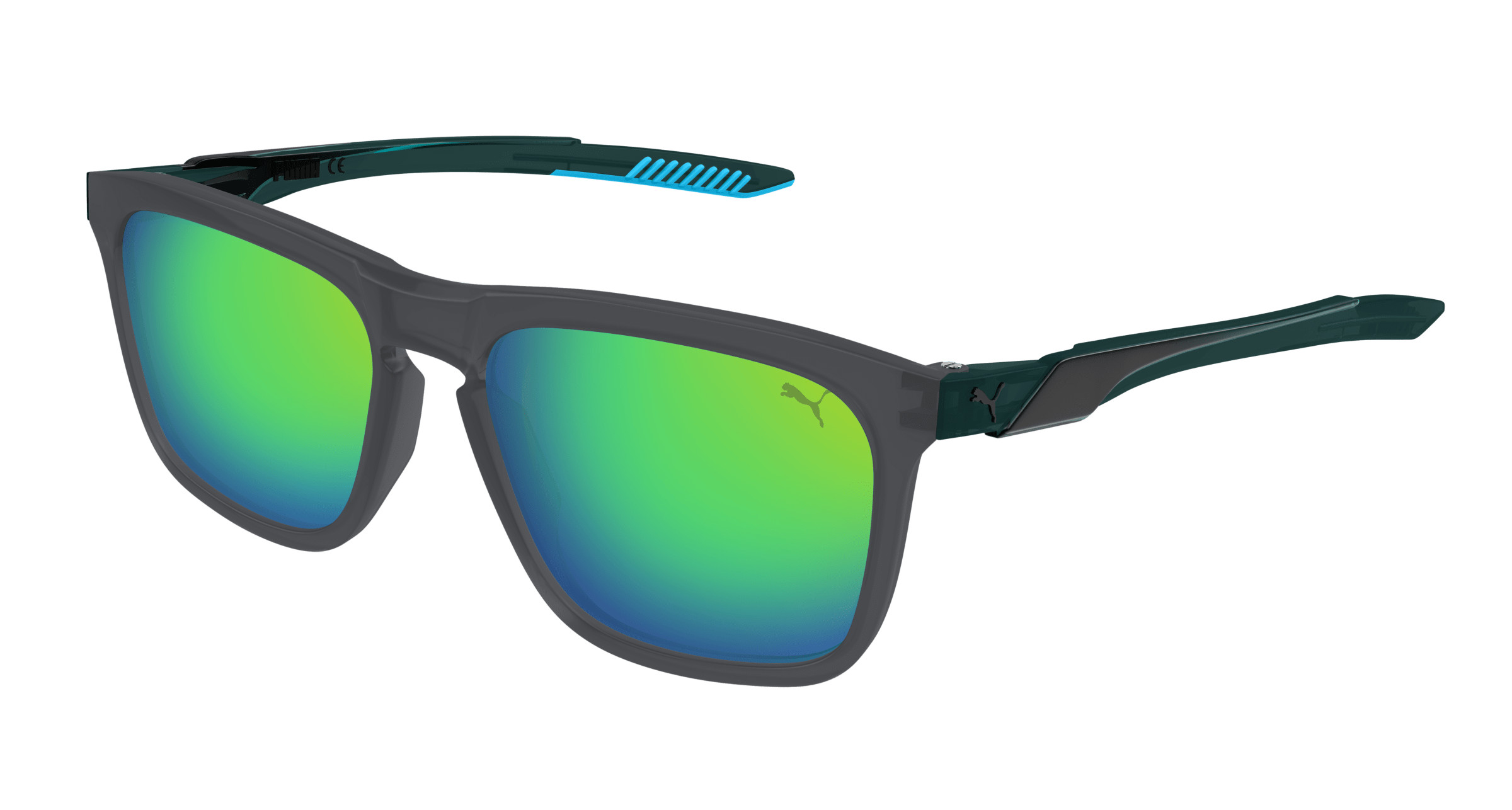 NWT PUMA PU0460S 003 Havana Black Green Sunglasses PUMA Women main image 2