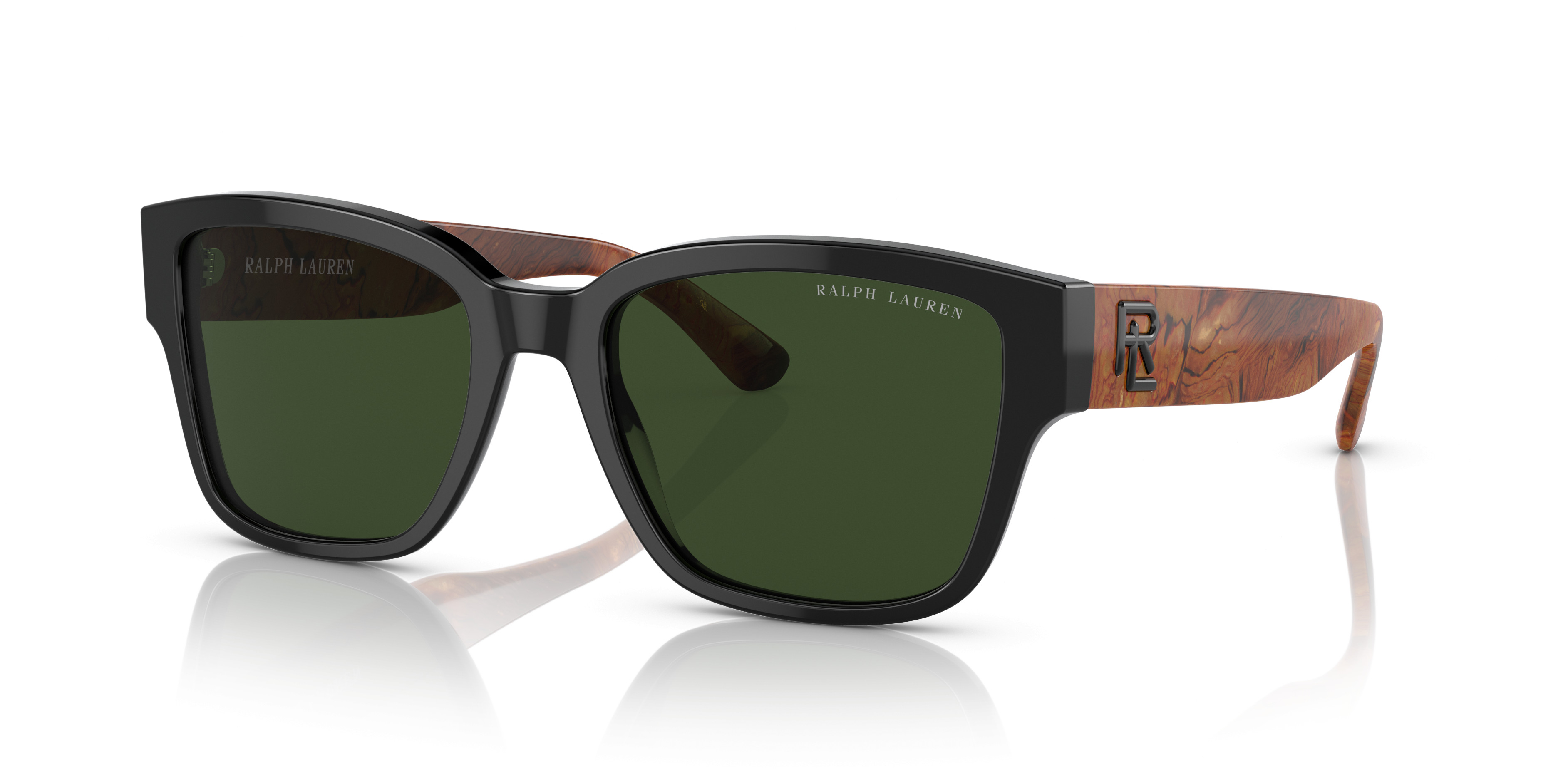 Ralph Lauren Polarized Tortoiseshell Sunglasses - Dark Brown/Black Lenses Ralph by Ralph Lauren Sunglasses RA5322U 500313 main image 2