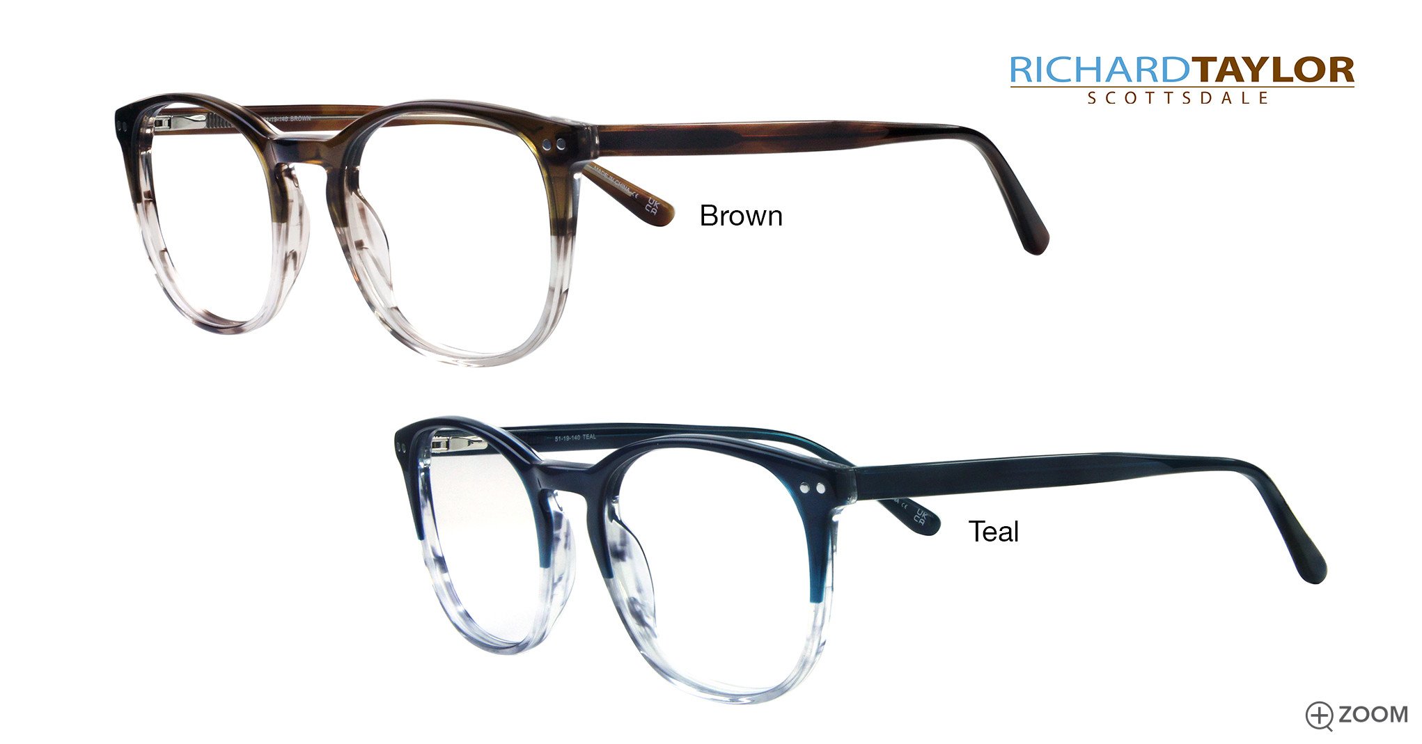 RICHARD TAYLOR Brown Pattern Tortoise 56-18-140 RT116 