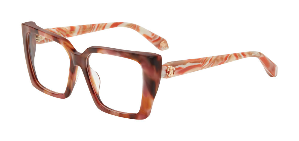 Roberto Cavalli Tortoiseshell Eyewear-optical Roberto Cavalli RC 5040 COZZILE 055 Oval Tortoise Eyeglasses  main image 4