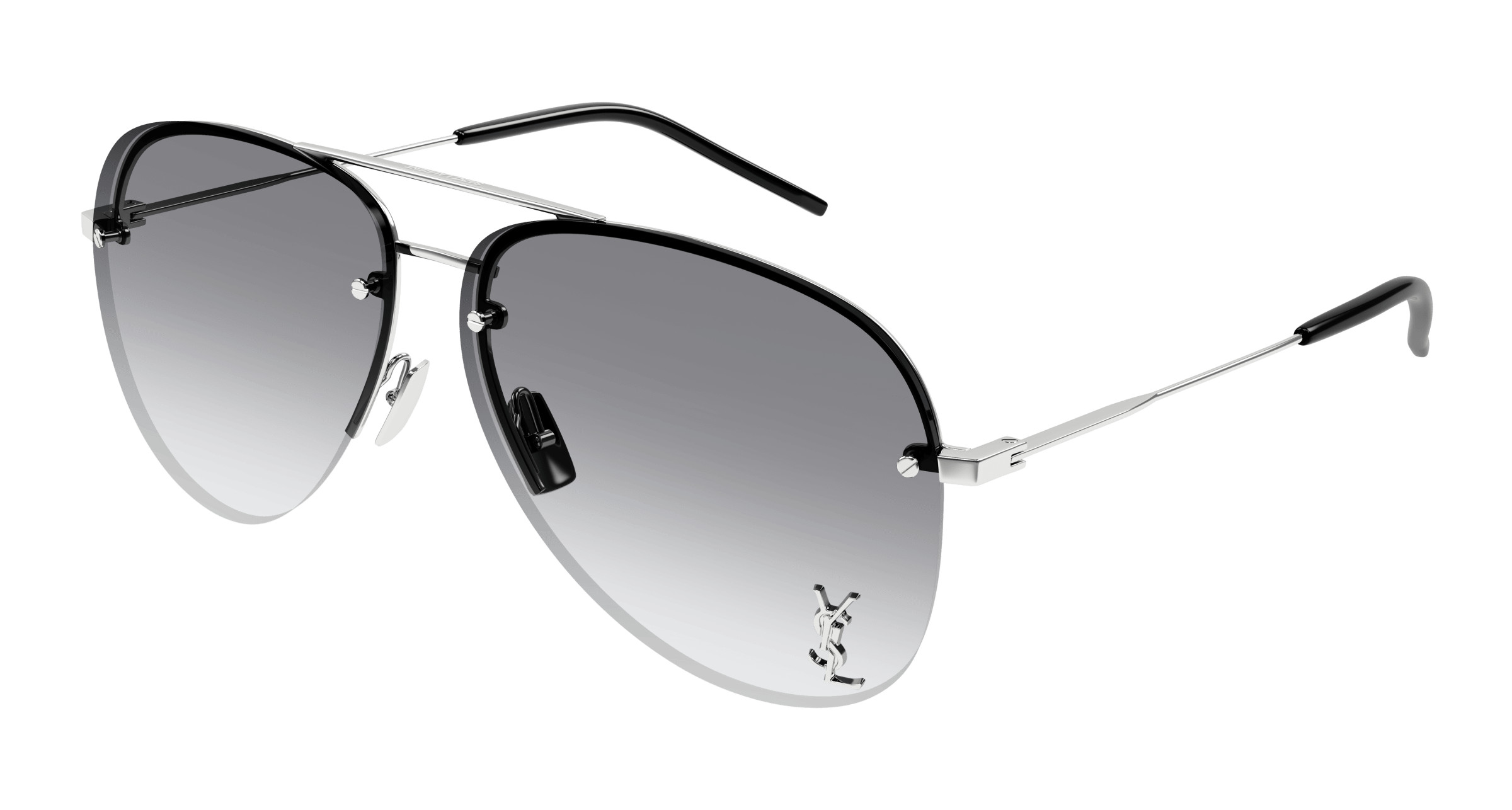 SAINT LAURENT SUN CLASSIC 11 M 005 SAINT LAURENT Silver/Gray Lens 59-140MM Unisex Sunglasses SL  main image 2