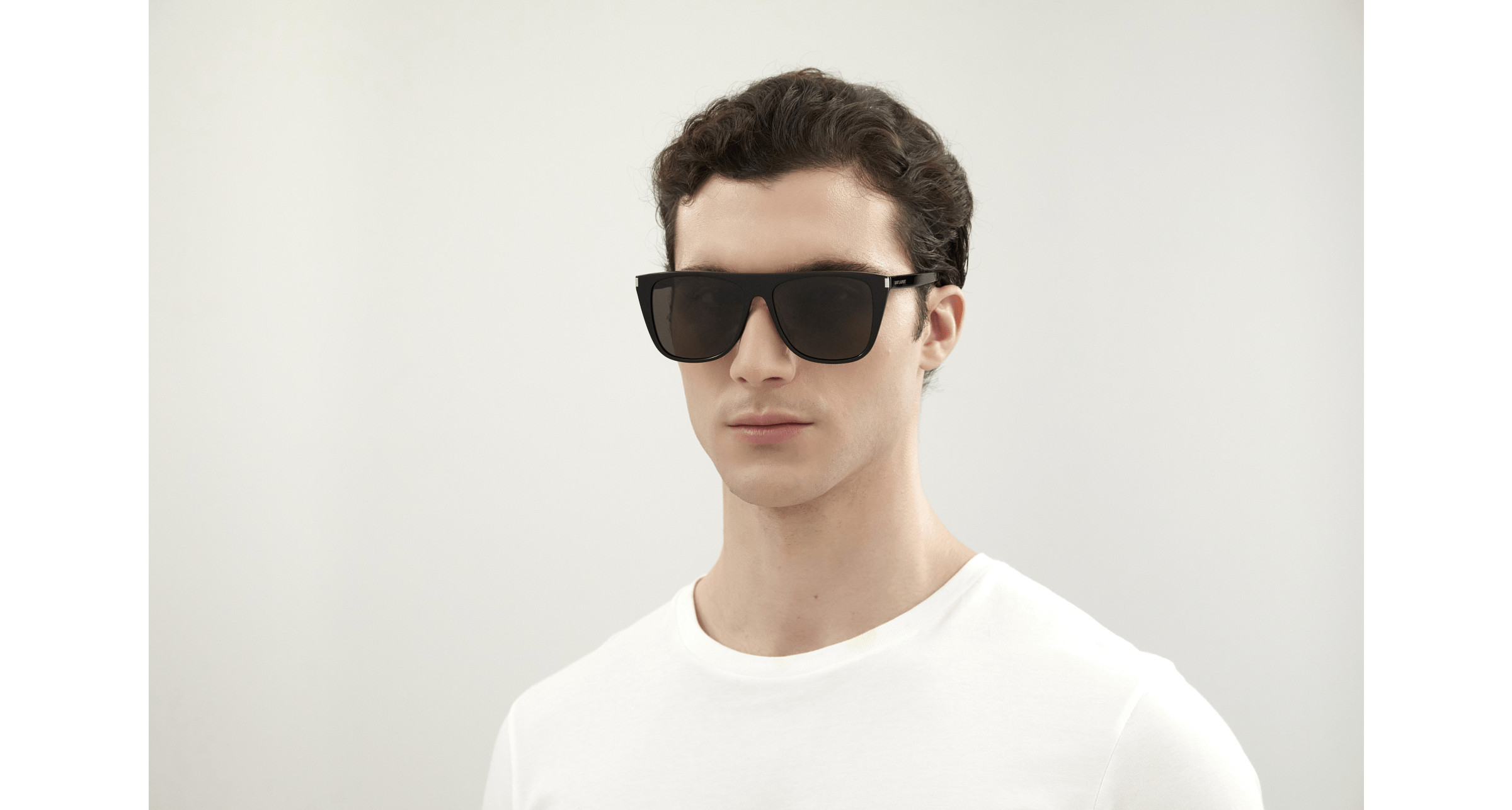 YSL Black Designer Sunglasses SL 1 Combi Sunglasses Saint Laurent SL 1 /F- BLACK / at Amazon Men main image 3