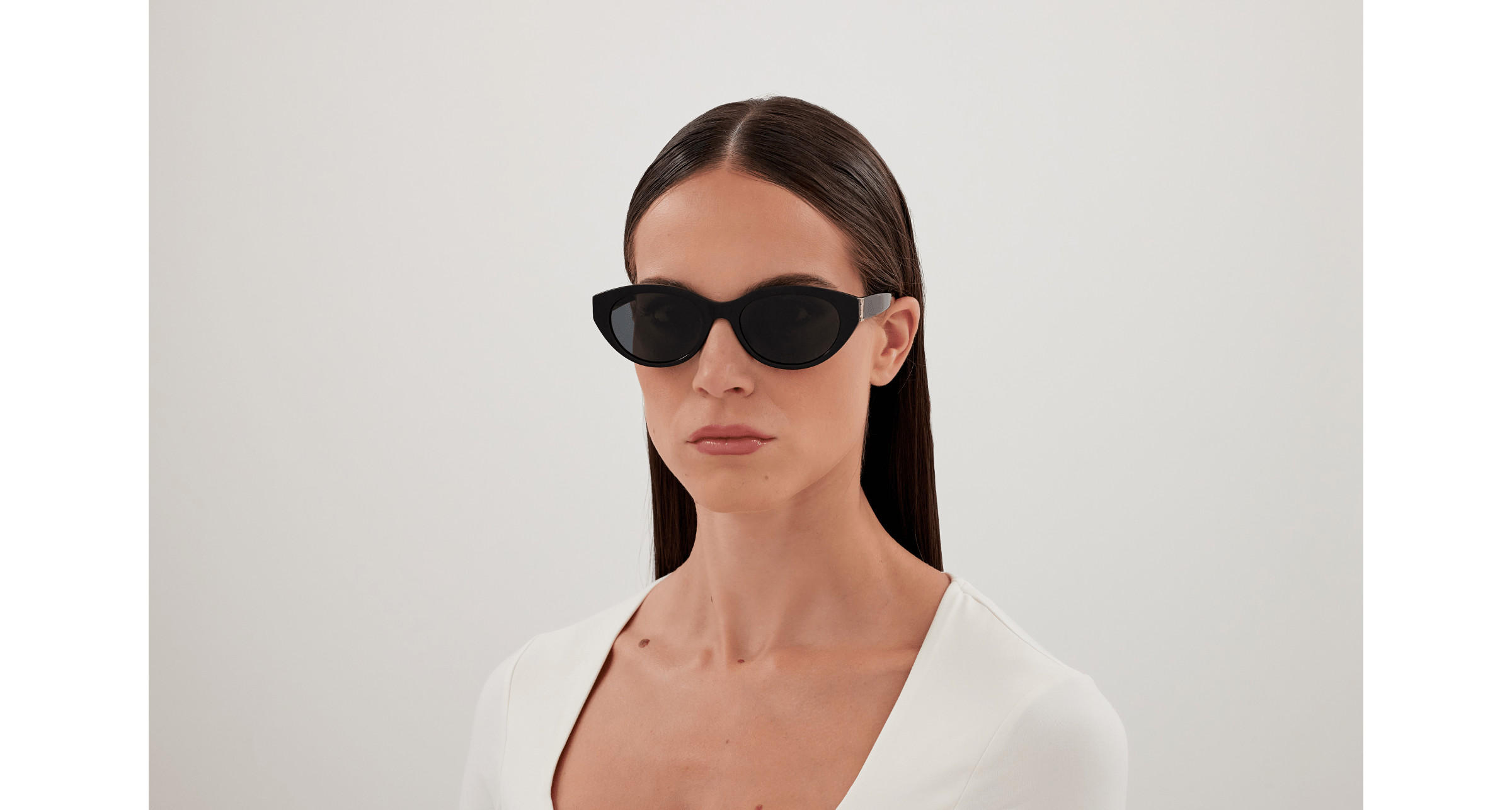 NEW SAINT LAURENT SL M148 002 SUNGLASSES WOMEN EYEWEAR SAINT LAURENT SLM148 002 SL M140 Saint Laurent Sunglasses 002 Shiny Black - eye-oo.com main image 4