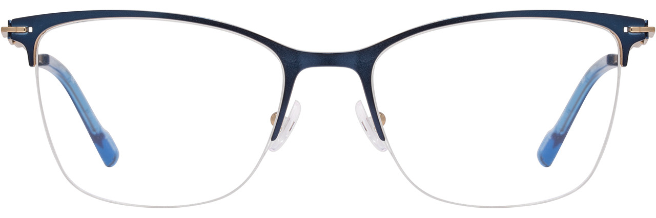 Scott Harris Eyeglasses by Europa 244 02 Designer Frames Only Blue 43-14-130 Scott Harris Prescription Glasses - Scott Harris® Authorized  main image 2