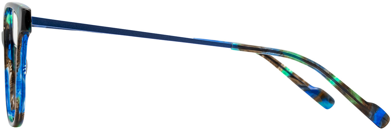 Scott Harris Eyeglasses by Europa 244 02 Designer Frames Only Blue 43-14-130 Scott Harris Prescription Glasses - Scott Harris® Authorized  main image 3
