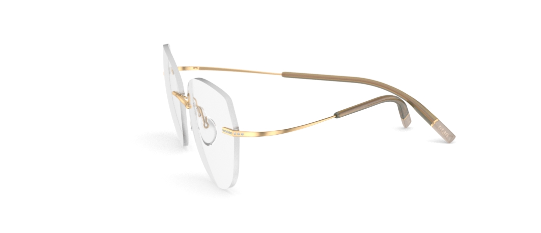 TMA The Icon Gold Edition Demo Rimless 5538 Eyeglasses (Chassis