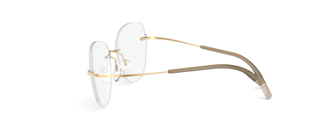 TMA The Icon Gold Edition Demo Rimless 5538 Eyeglasses (Chassis