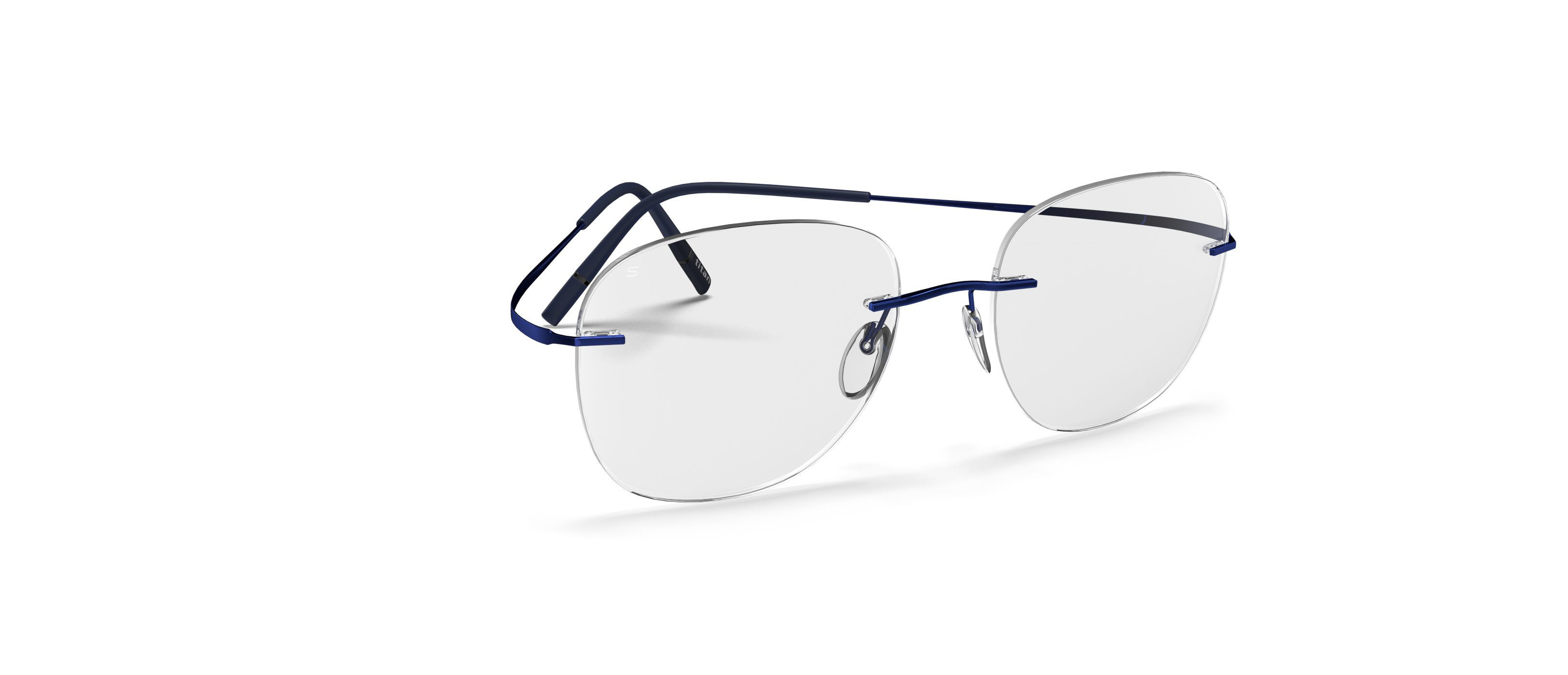 Silhouette Titan Thin Wire Titanium Silver Rimless Glasses Frames Austria The World main image 3