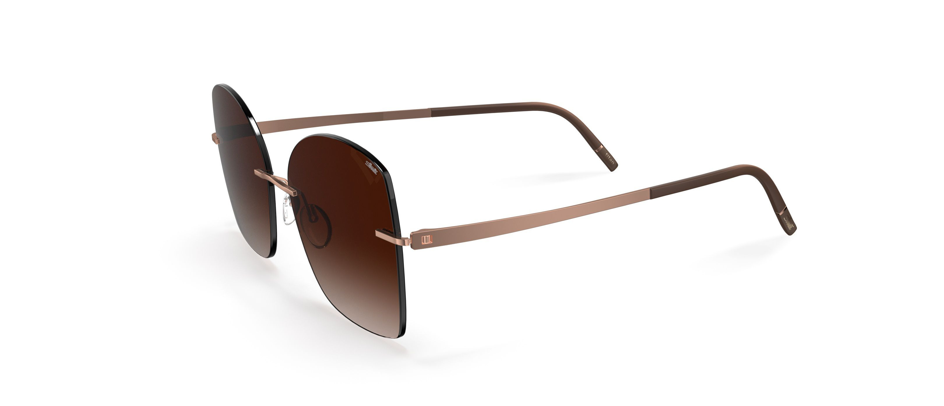 Terranea Rimless 8193 Sunglasses (Chassis #8193) - Silhouette