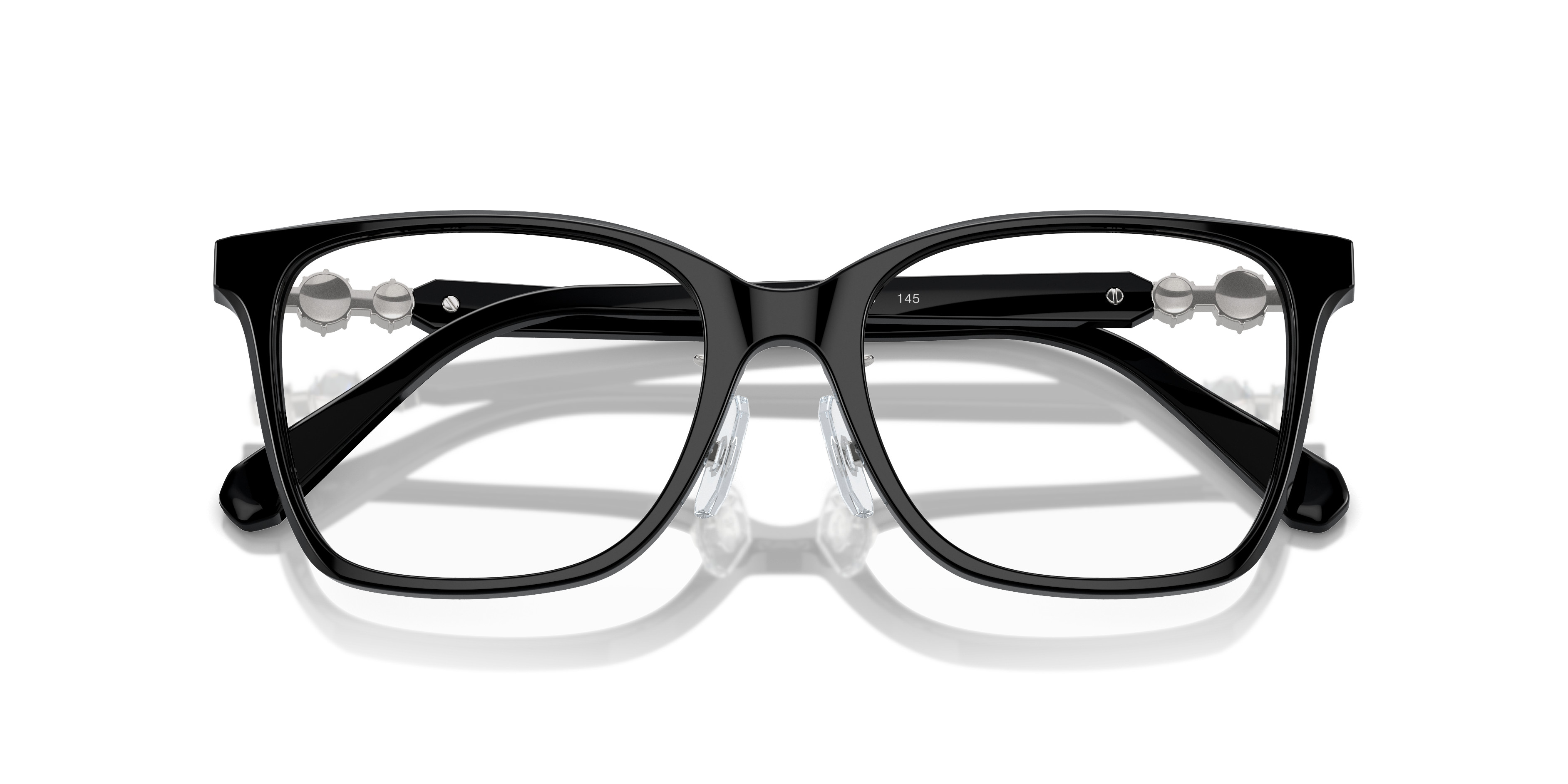 Swarovski SK2026D 1002 Dark Tortoise Crystal Embellished Cat Eye Eyeglasse Frame SK2026D Eyeglasses - Swarovski Authorized Retailer  main image 2