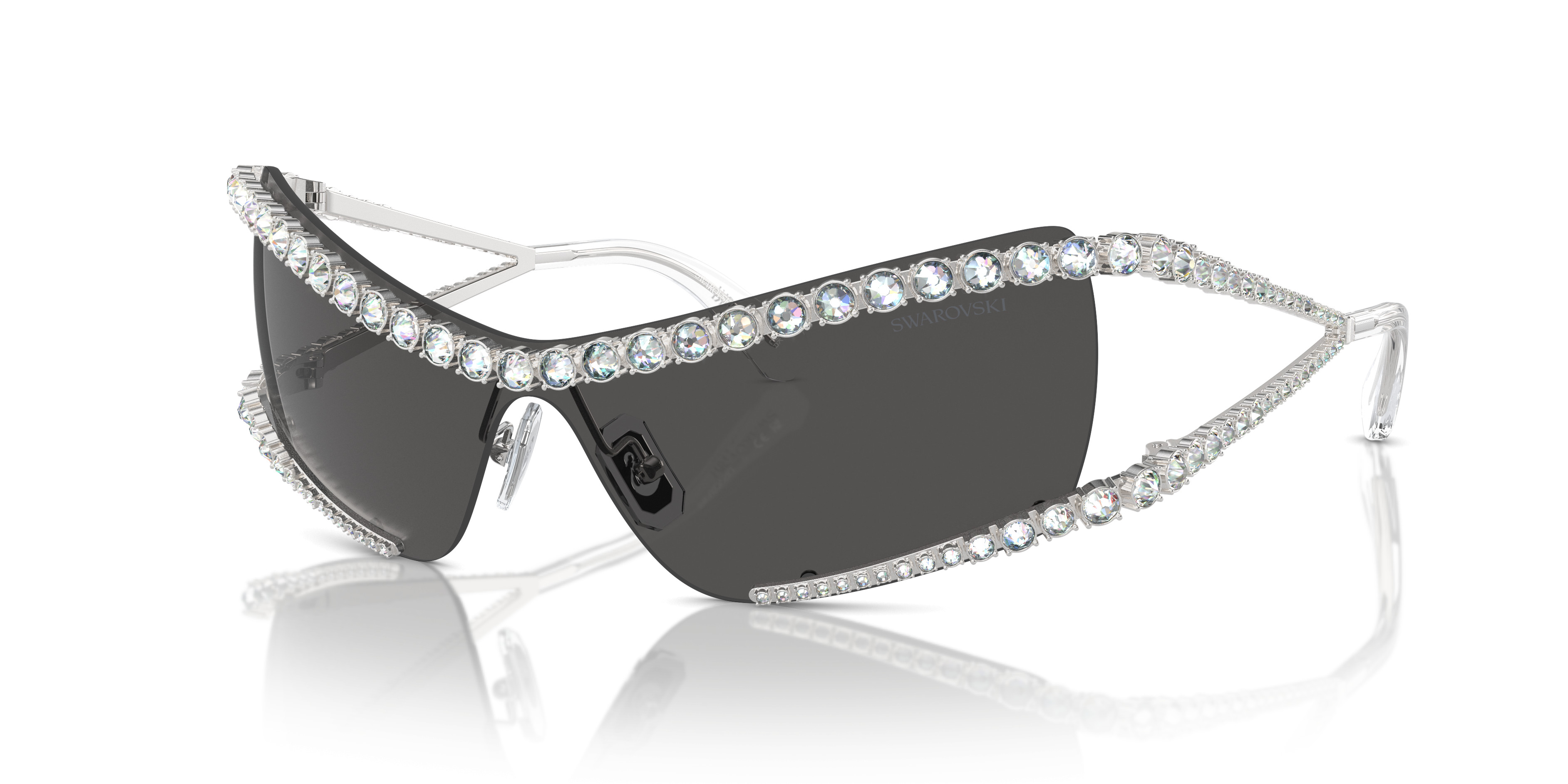 Swarovski Bling sunglasses Swarovski SK7013 (59 - 18) with Grey lenses and Silver frame  main image 3