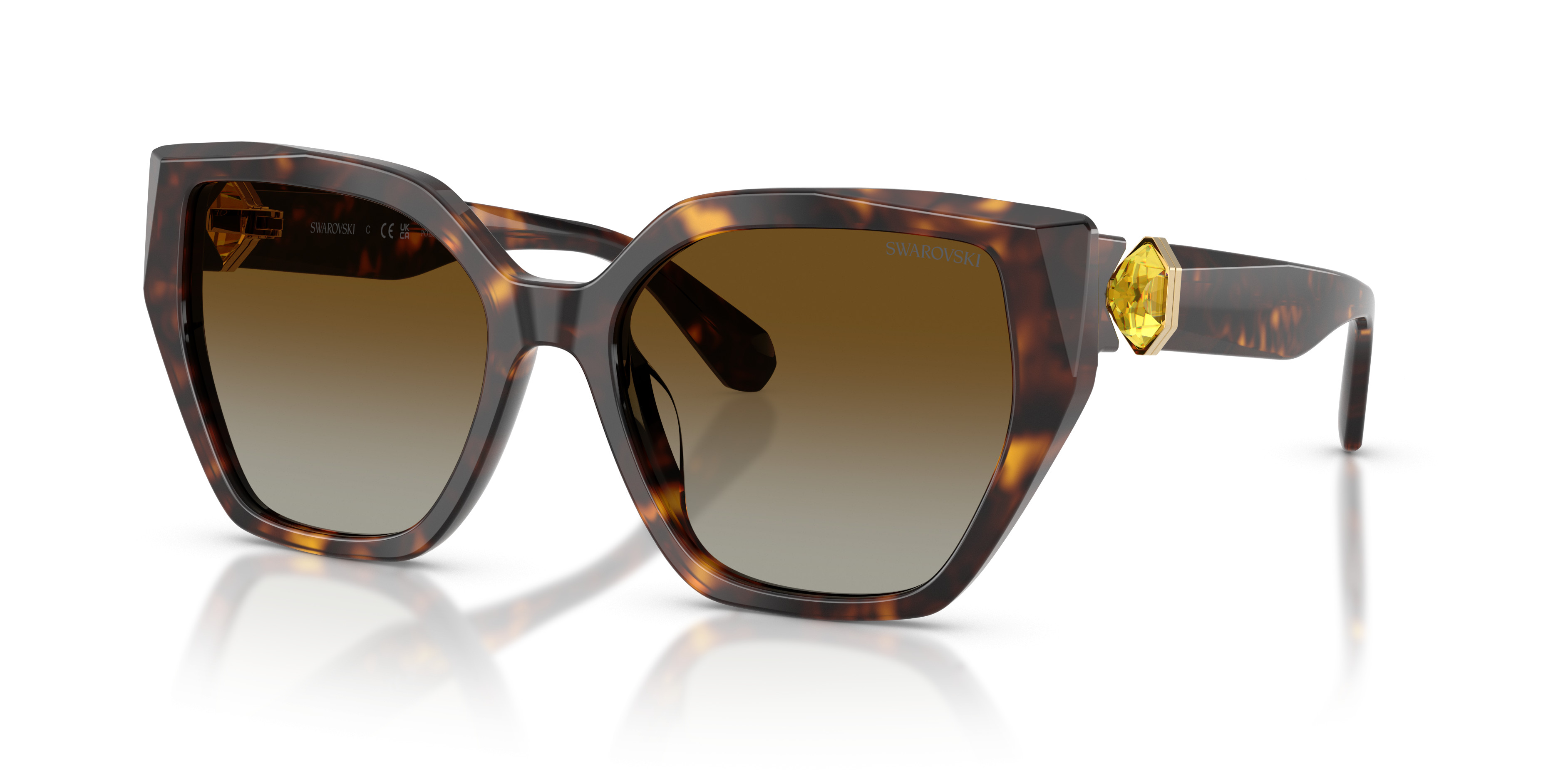 SWAROVSKI CRYSTALS WITH PALLADIUM TIMTED MIRROR SUNGLASSES, DRESSY, YET COOL? Swarovski® Crystal Sunglasses – Elegant Eyewear for Women  main image 4