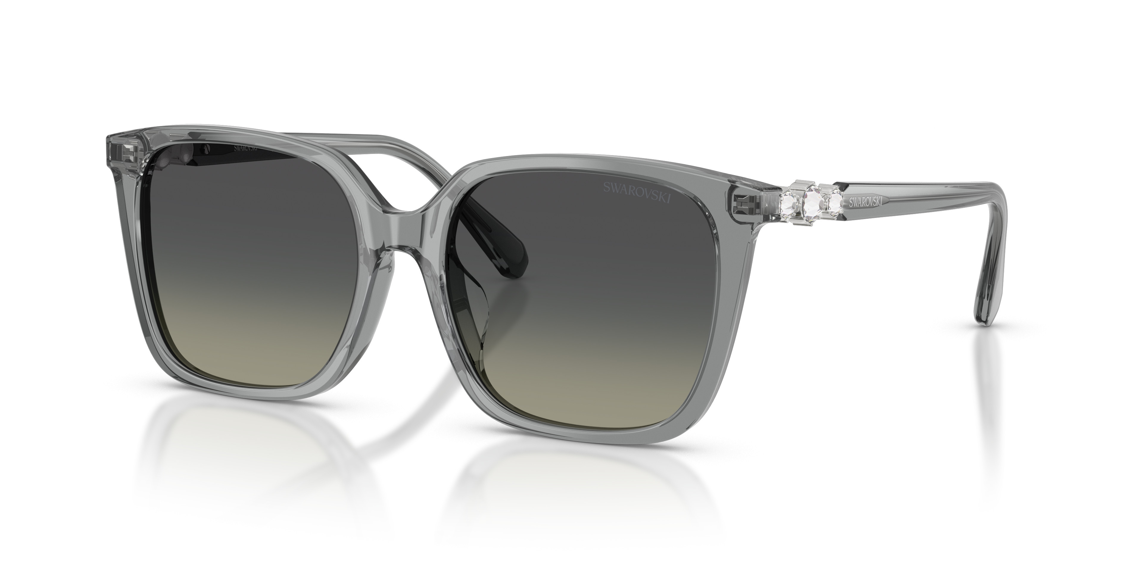 Swarovski Pilot 60mm Grey Sunglasses Swarovski Women main image 3