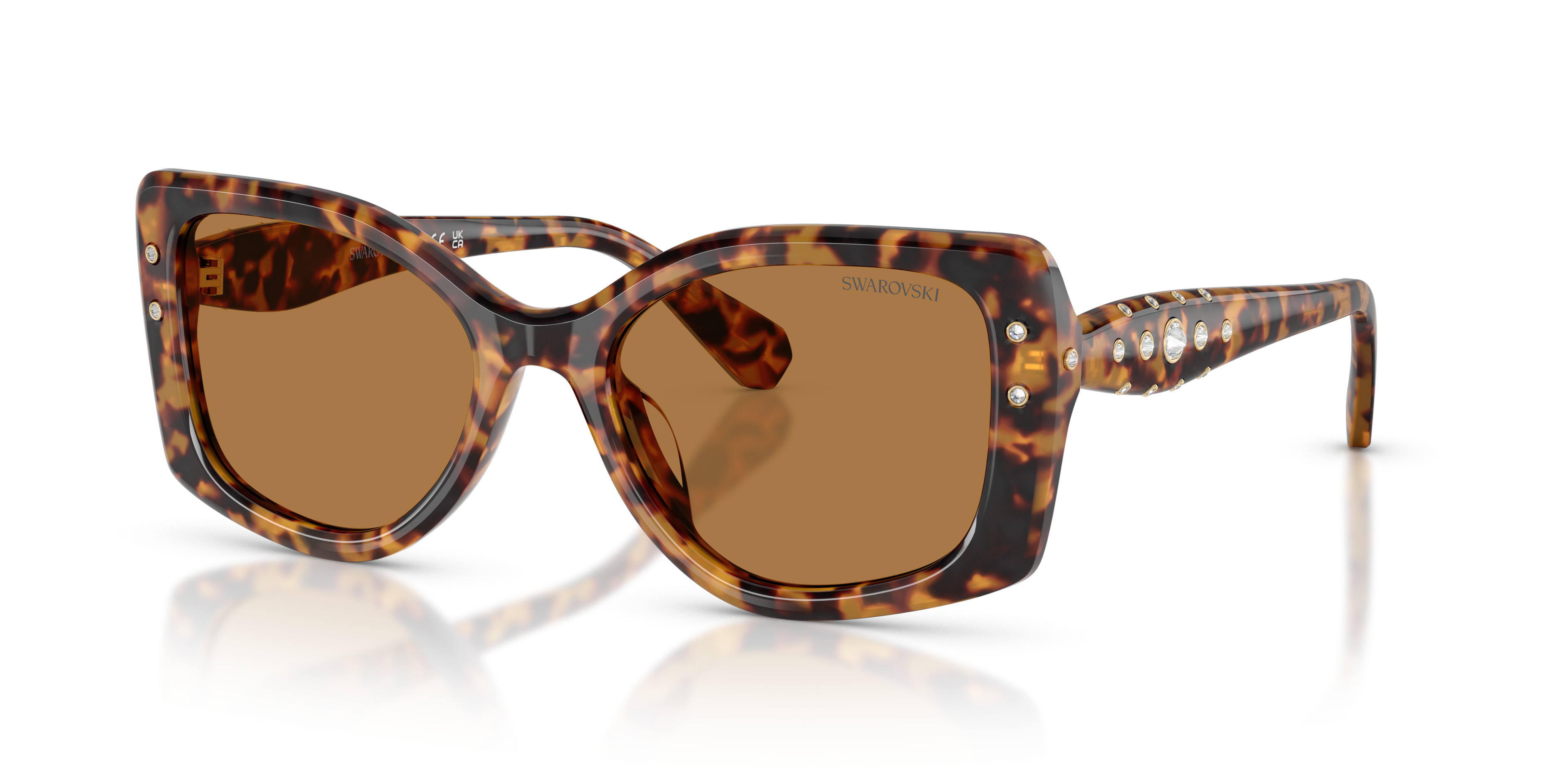 Custom Swarovski sunglasses Personalized Swarovski Crystal Aviator Sunglasses: Engraved  main image 2