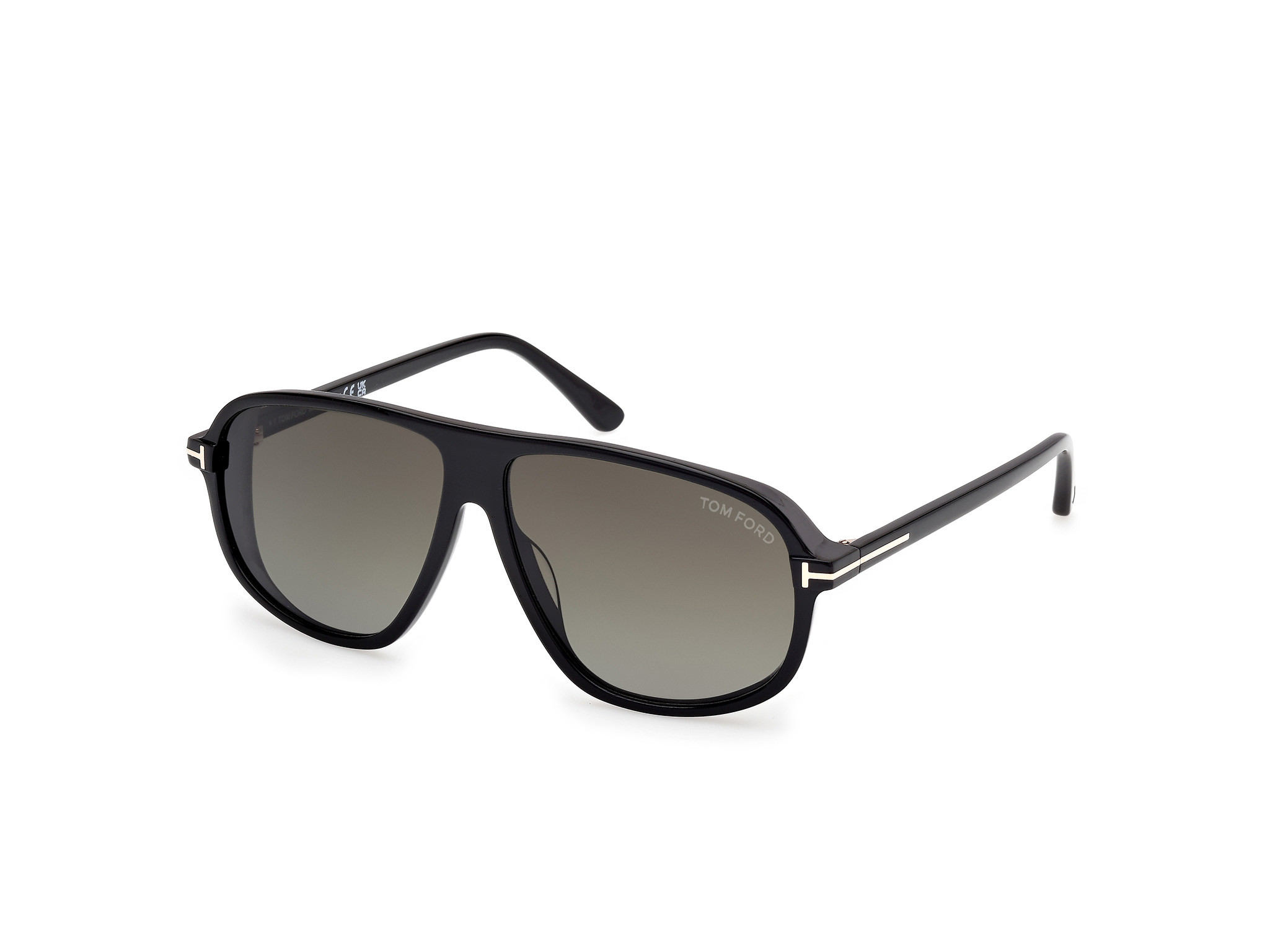 Tom Ford Black Frame Sunglasses with Gradient Gray Lenses TF997H main image 2