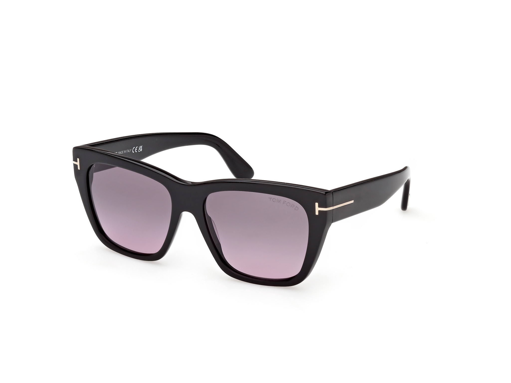 Tom Ford Black Frame Sunglasses with Pink Gradient Lenses Tom Ford FT1156 Sunglasses | Select Eyewear main image 4