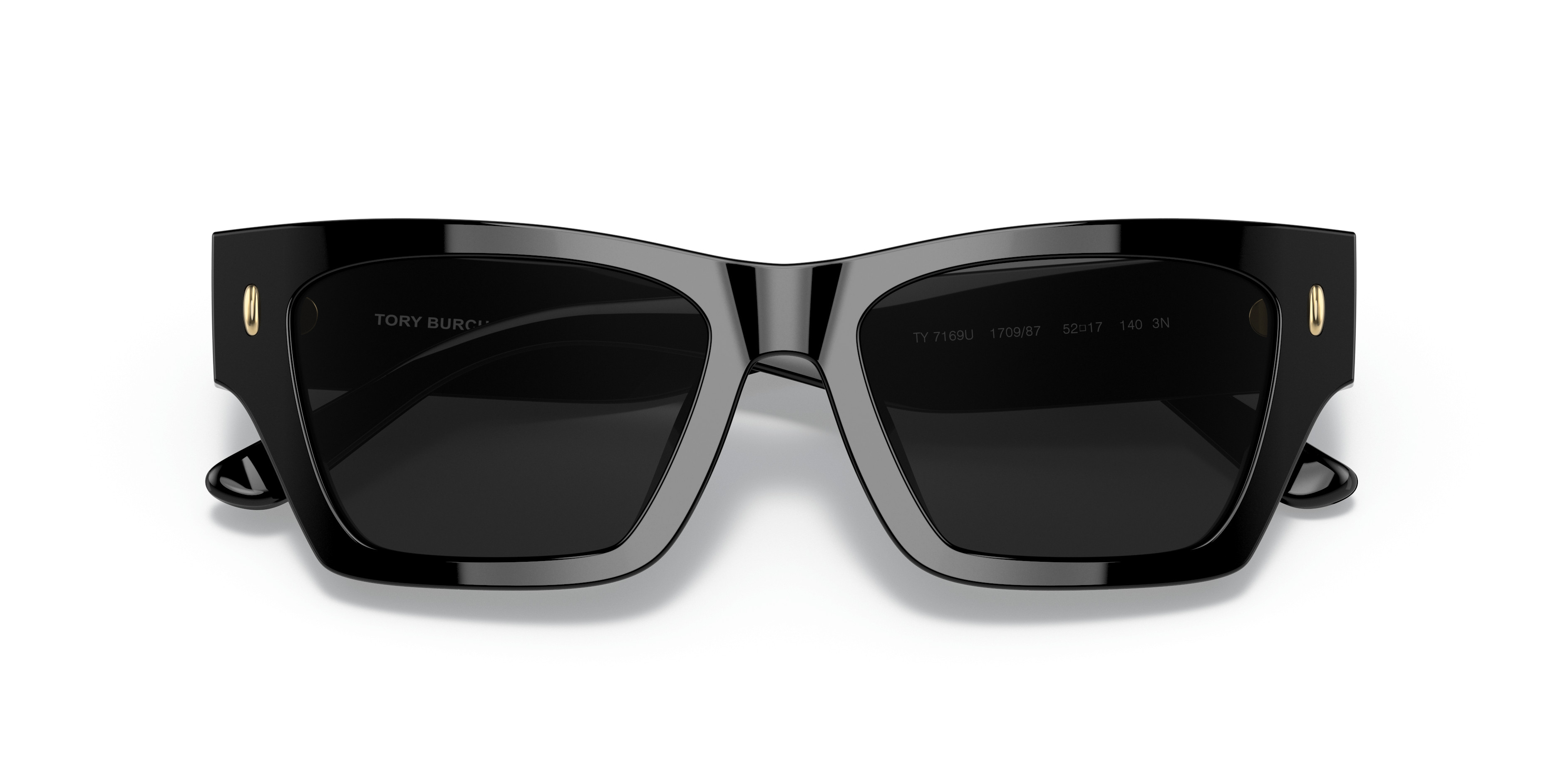 Tory Burch TY 7169U 194787 Warm Ivory Plastic Rectangle Sunglasses Grey Lens TY7169U Sunglasses - Tory Burch Authorized Retailer  main image 3