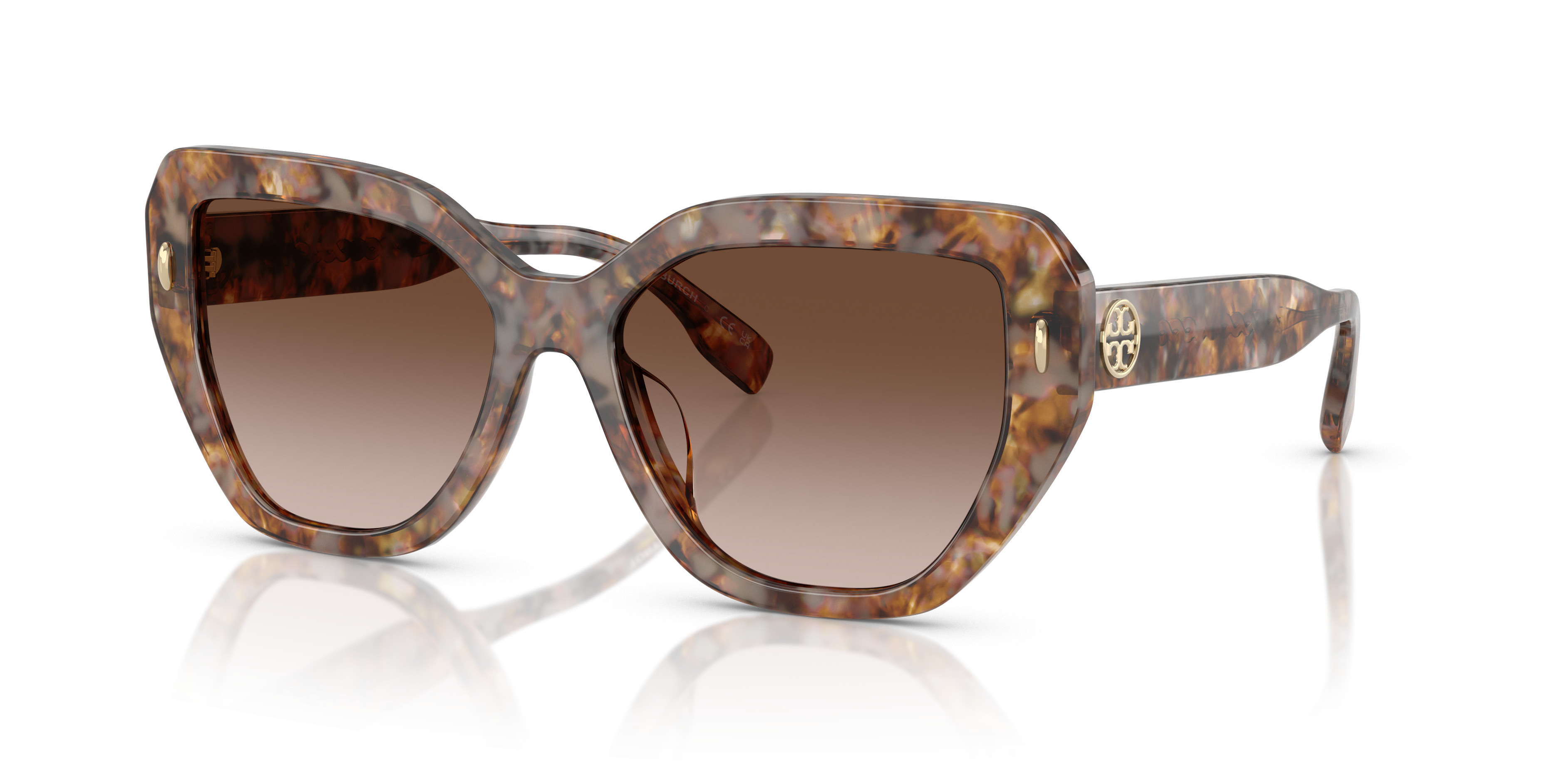TORY BURCH Brown Tort Sunglasses Sunglasses Tory Burch TY 7212 D 201613 Brown Tortoise  main image 2
